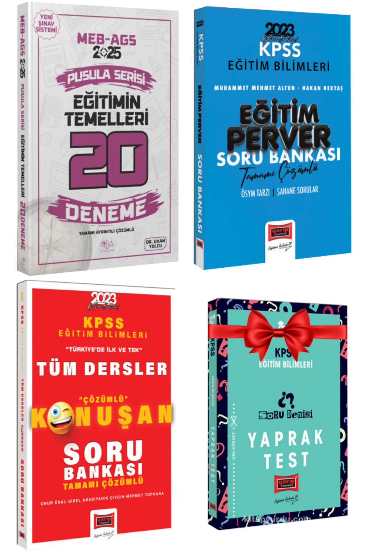 CBA Akademi 2025 MEB-AGS Pusula Seri Eğitimin Temelleri Deneme+Eğitimperver+Tüm Dersler Soru Bankası Seti+Hediye
