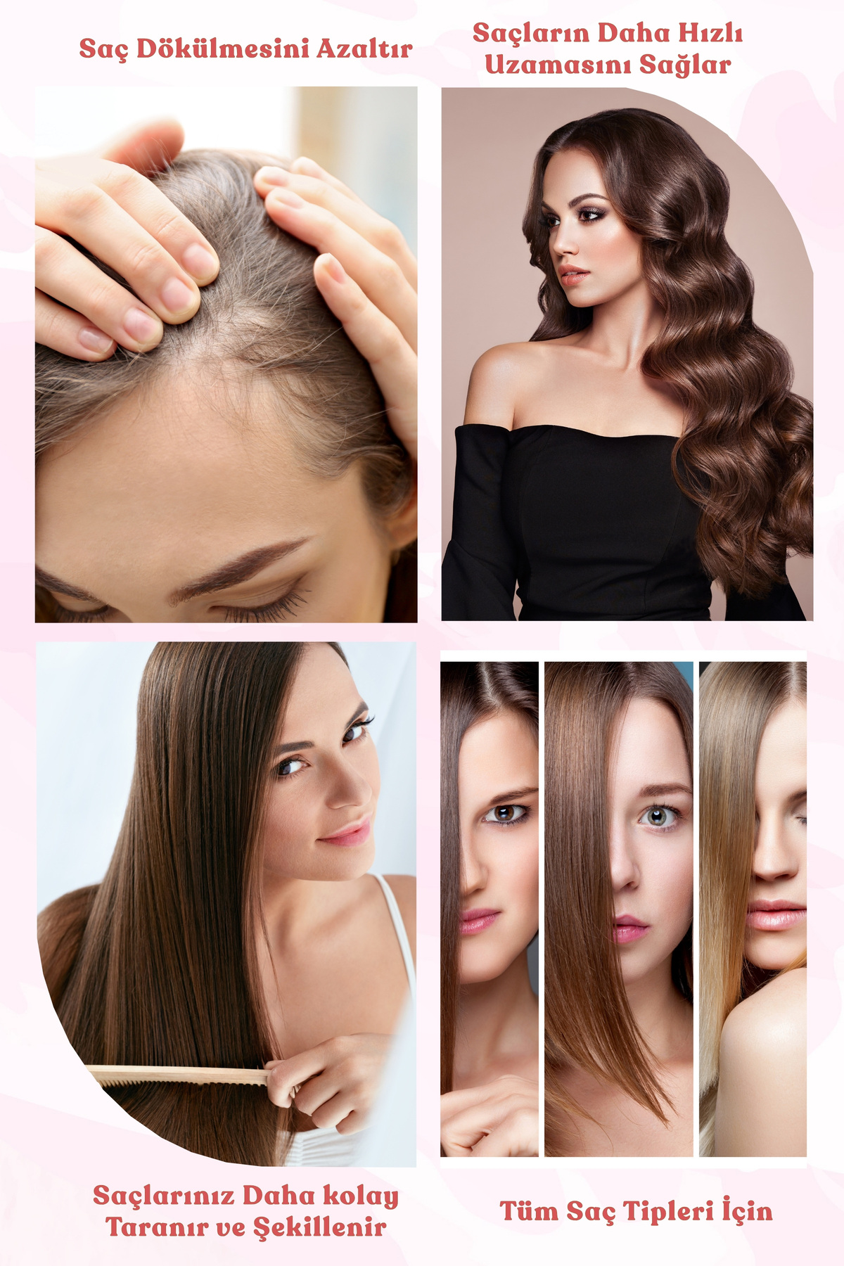 Biotin & Collagen Sıvı Saç Kremi – Dökülme Karşıtı, Durulanmayan Sprey, Hızlı Uzatma Etkili 150 ML — 4405 — تصویر 7 از 8