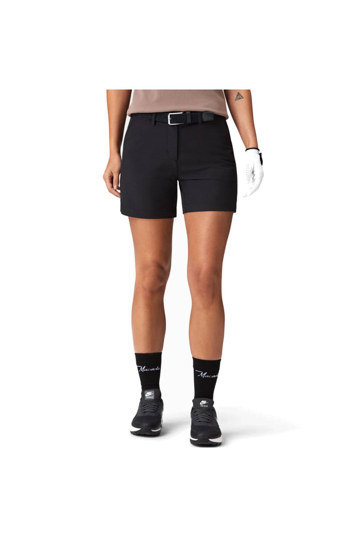 Macade Kadın Flex Golf Şortu Siyah WSO20210222