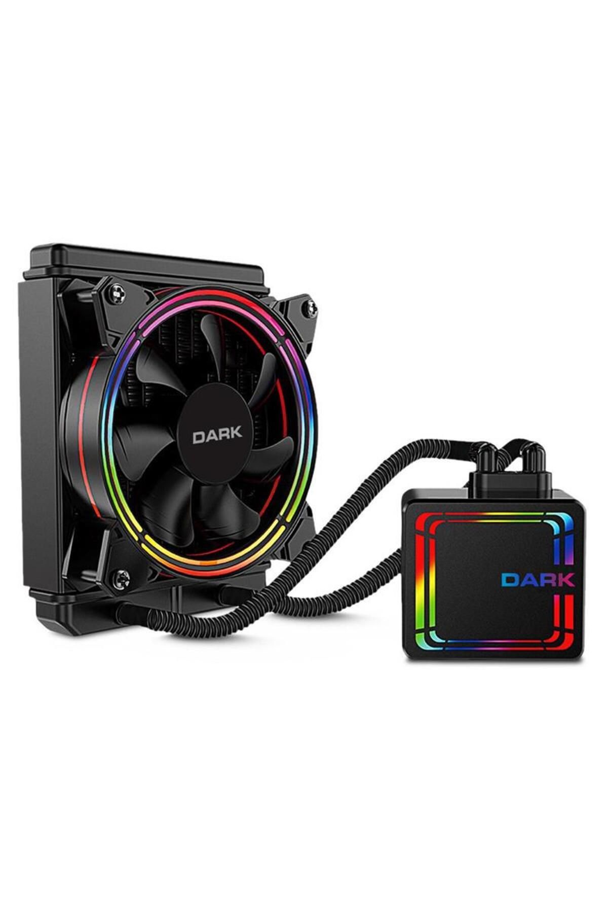 Dark Aquaforce W126 120mm Fixed Rgb Ledli̇ Sivi Soğutma İşlemci̇