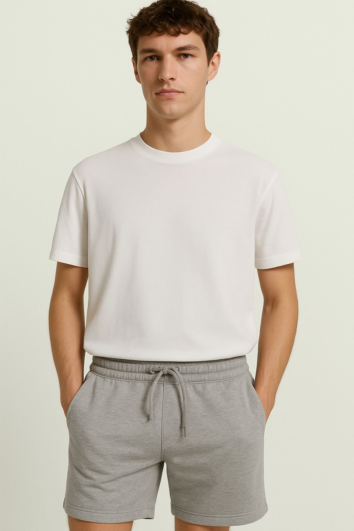 ATHLETİC34 Oversize T-Shirt & Şort Takımı Yazlık Spor Takım