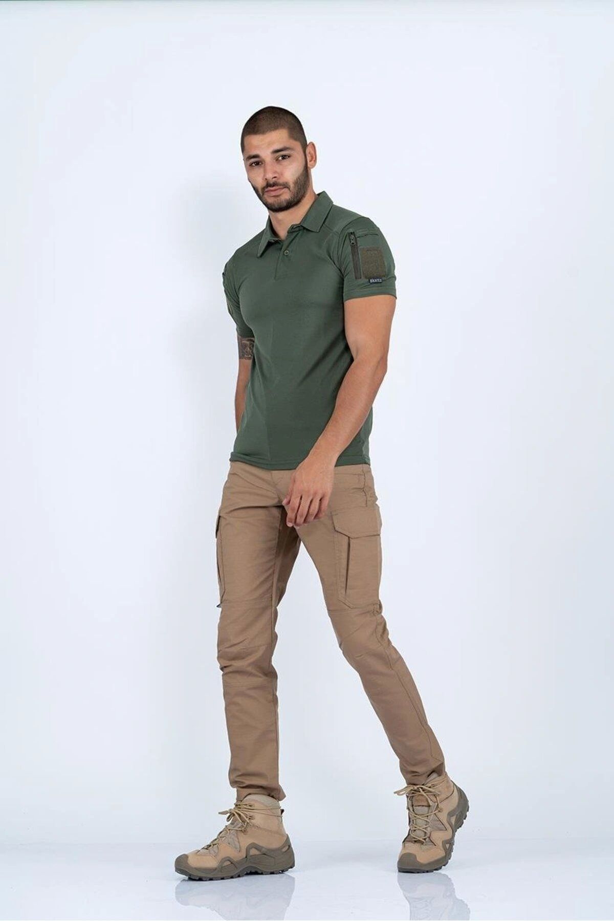 Astüm Askeri Malzeme Outdoor Taktik Pantolon Ripstop Çok Cepli Kargo Pantolonu - 502 Bej