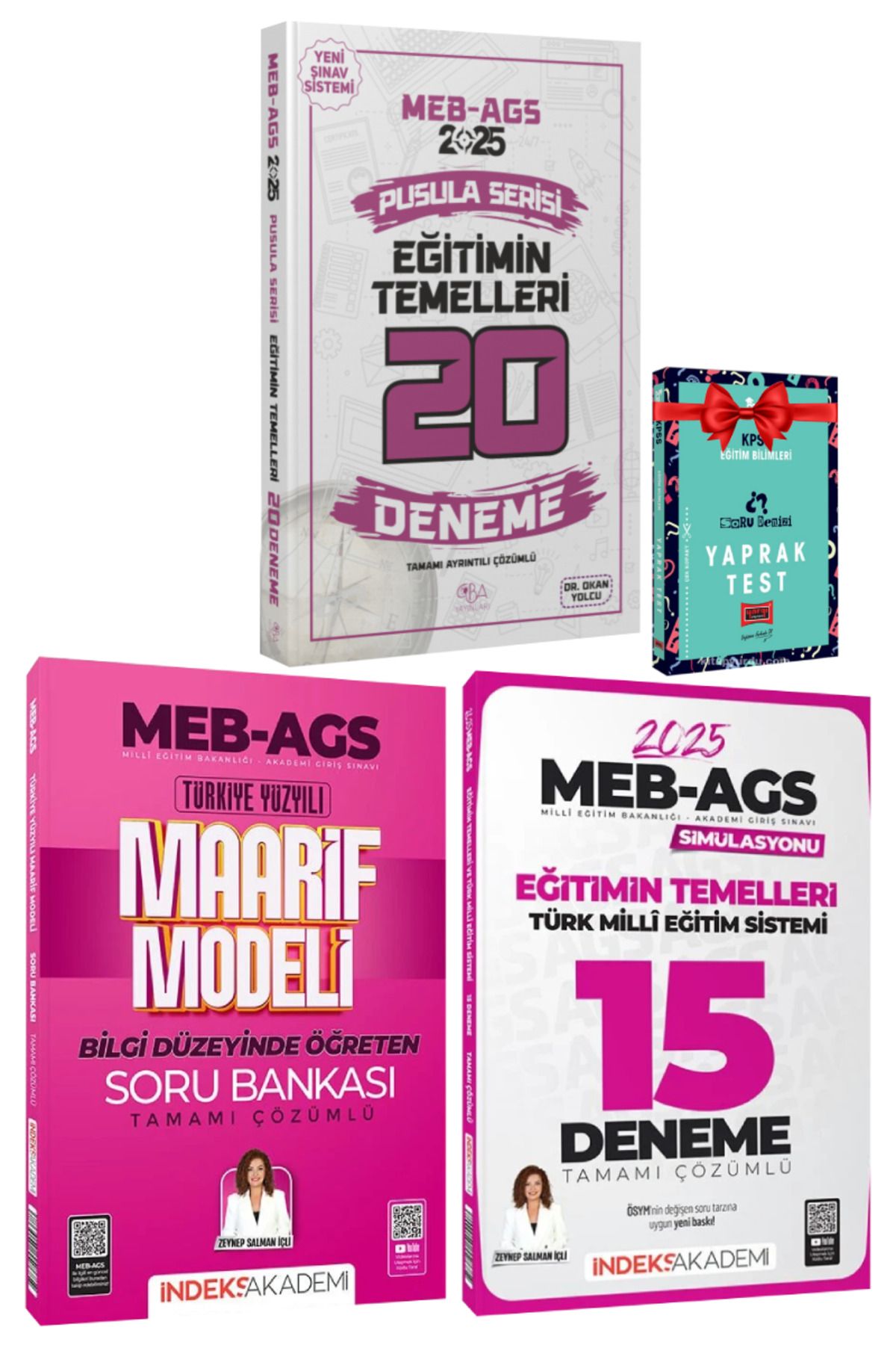 CBA Akademi 2025 MEB-AGS Eğitimin Temelleri Deneme+Maarif Modeli Soru Bankası+Hediye Yaprak Test | Zeynep Salman