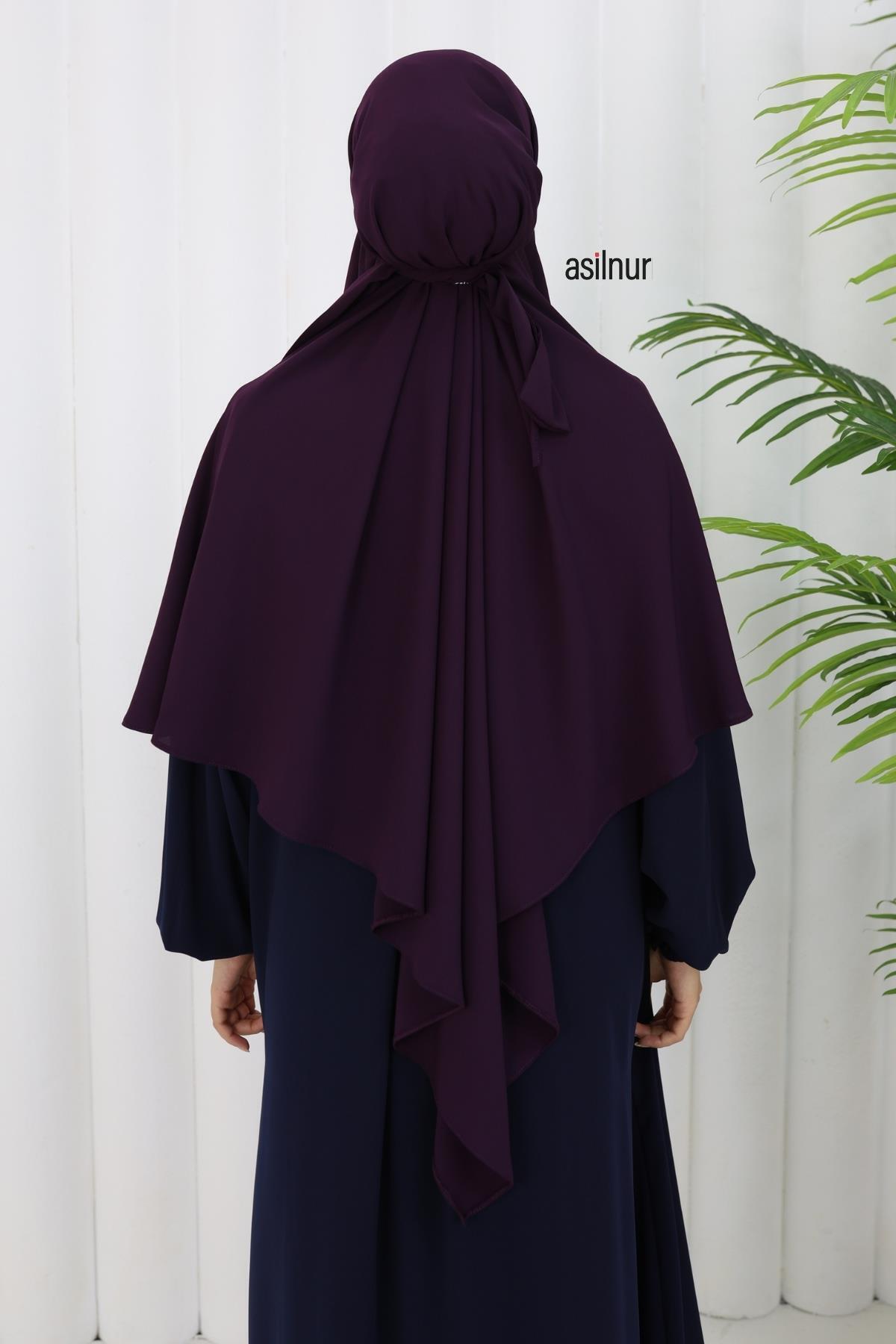 ASİLNUR-Vera Single Layer Soufflé Plum 3