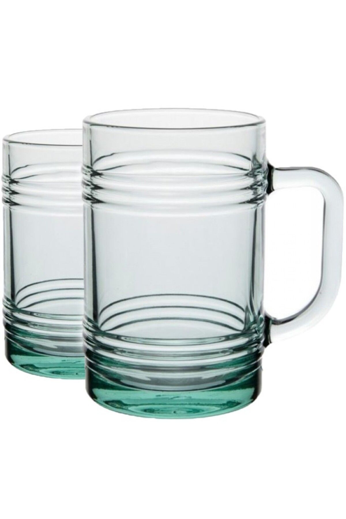 Paşabahçe 55673 Aware Tın Can 400 ML Cam 2li Kulplu Çay Kahve Meşrubat Bardağı Takımı