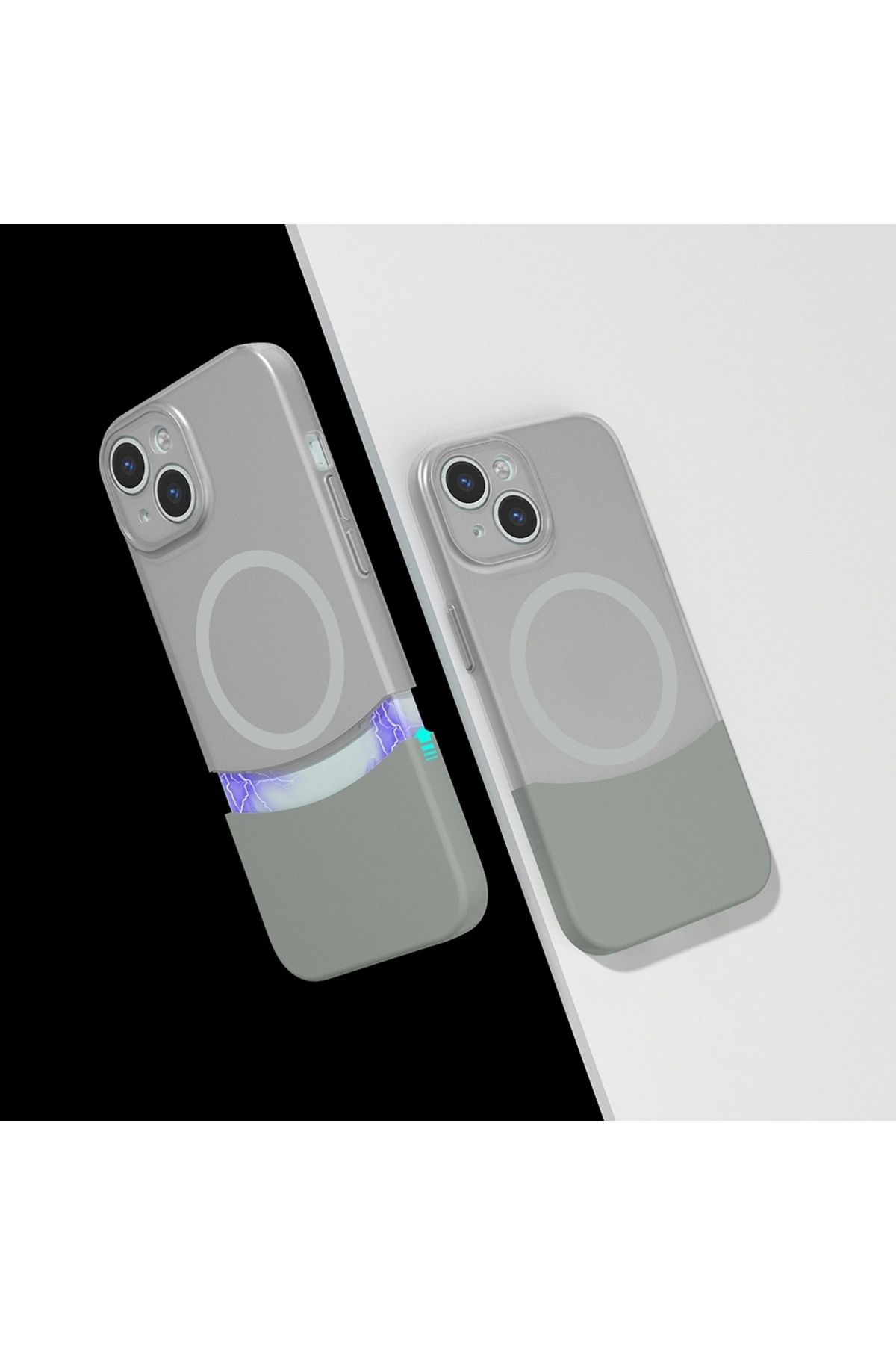 Redclick Apple iPhone 13 Kılıf M-Safe Şarj Özellikli Mıknatıslı Redclick Duble Kapak