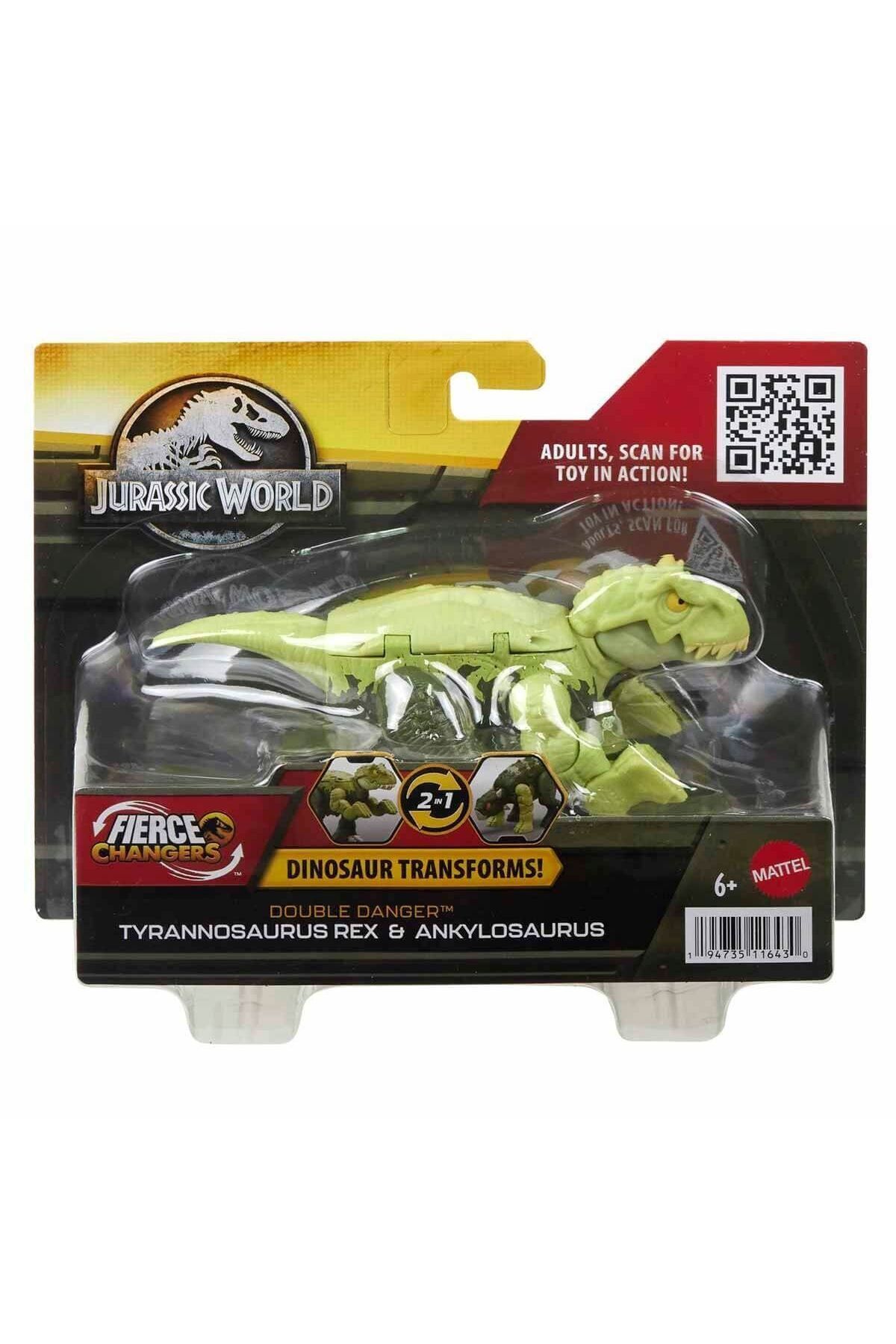 melfxxl eticaret HLP05 Jurassic World Değişim Serisi - Çifte Tehlike Dinozor Figürleri