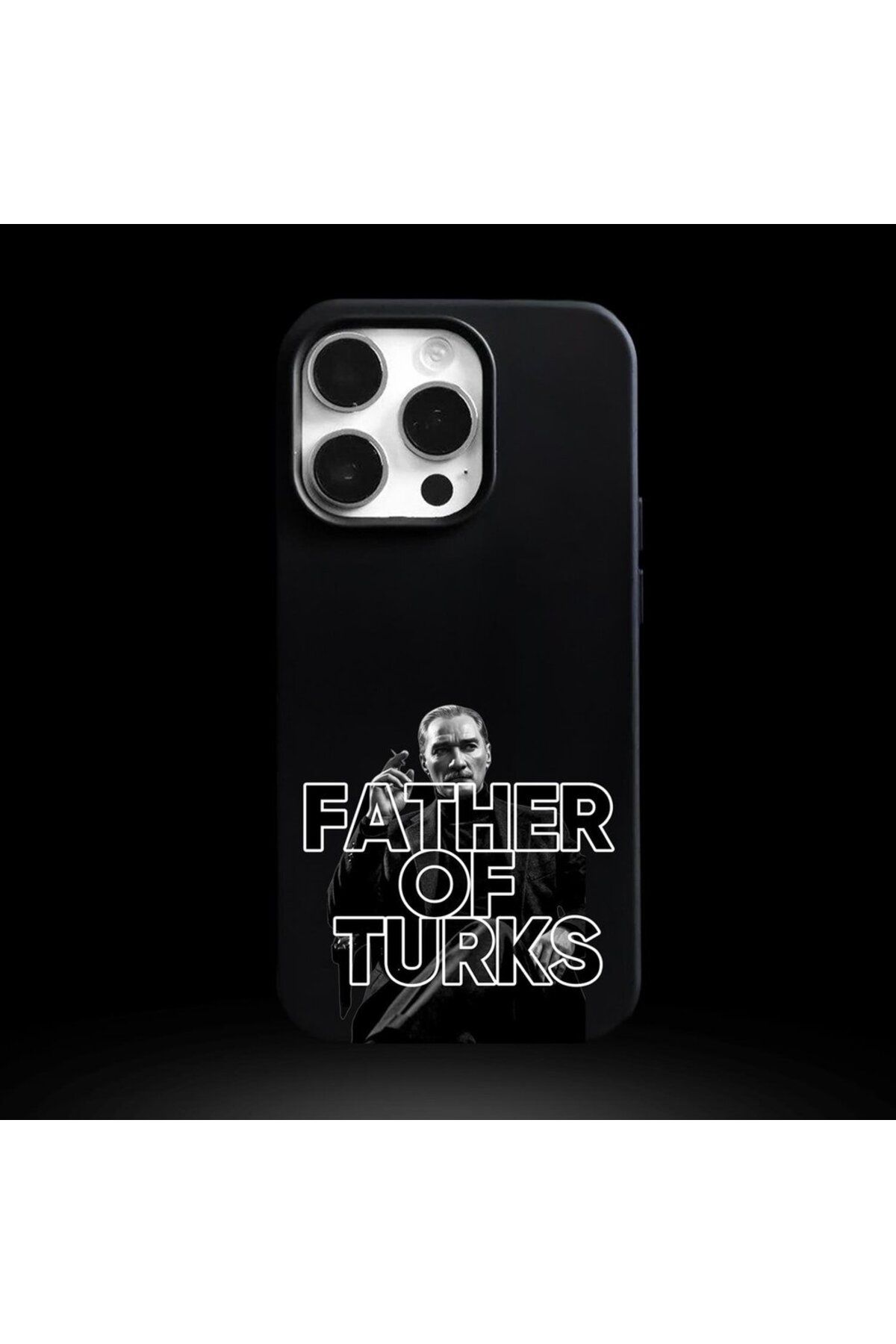 DEMİNA iPhone 13 Pro Uyumlu ATATÜRK Baskılı Silikon Lansman Kılıf
