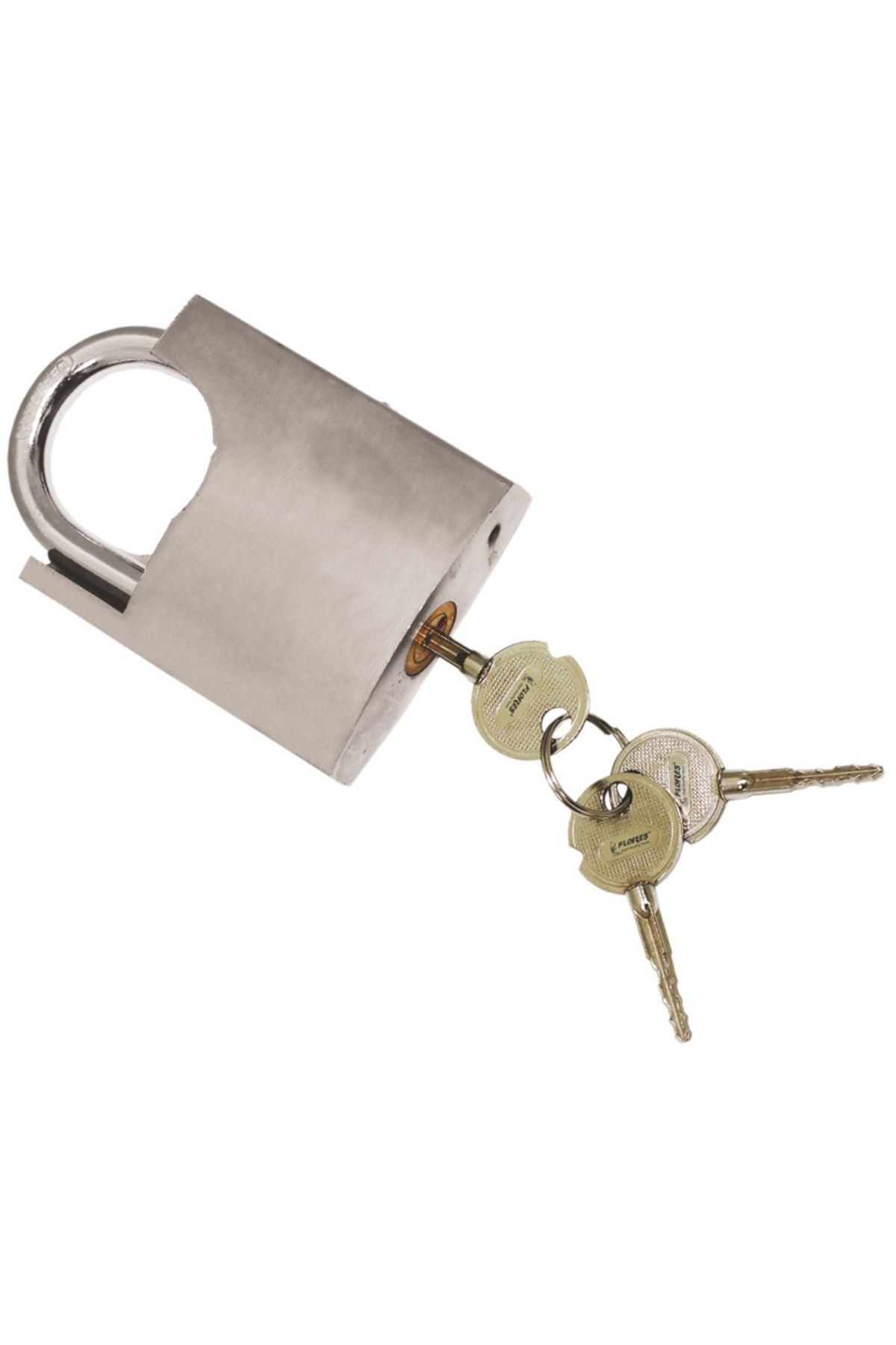 flores Lacat Inox Protectie Cu Cheie Stea, 75 Mm - One Size