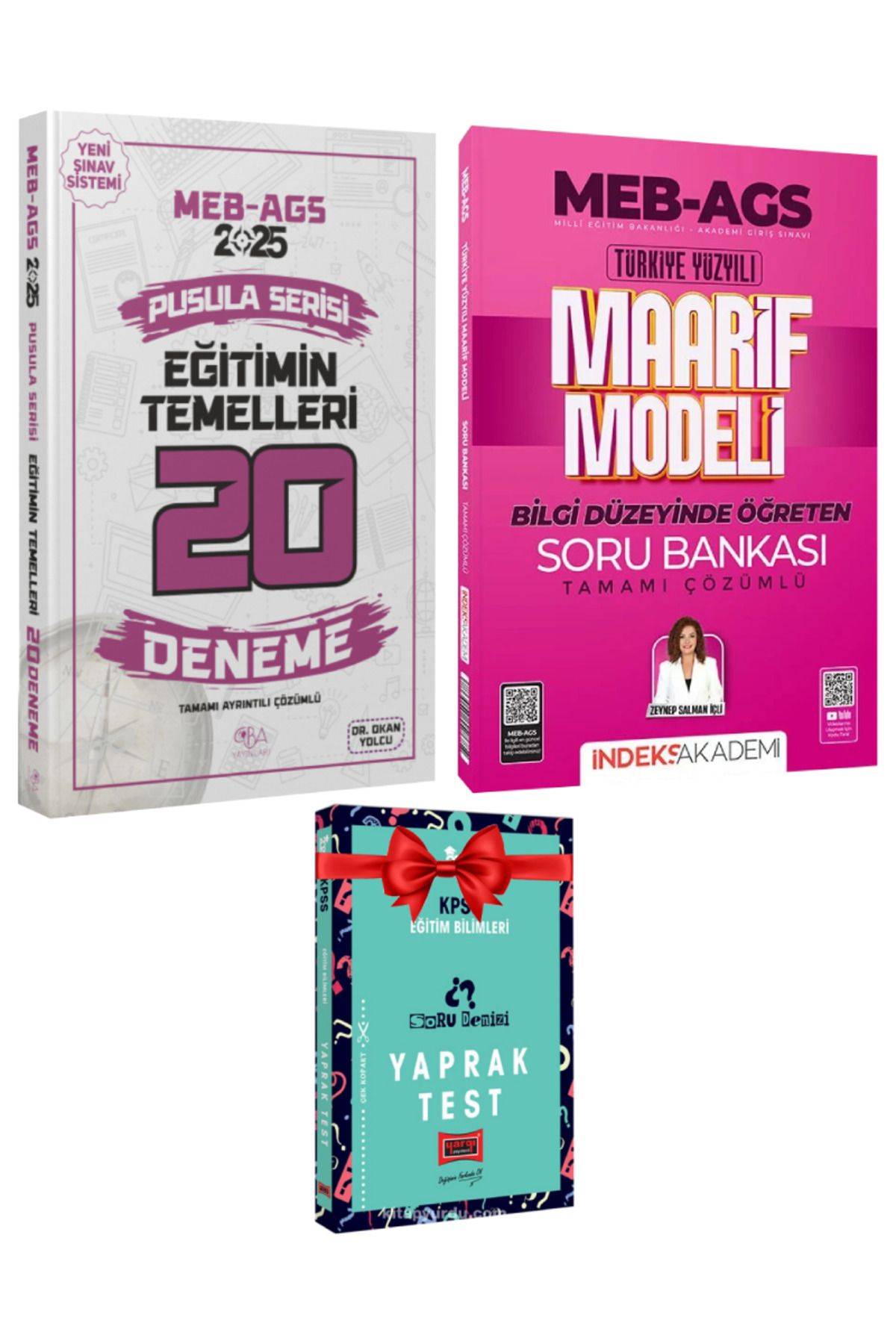 CBA Akademi 2025 MEB-AGS Eğitimin Temelleri Deneme+Maarif Modeli Soru Bankası+Hediye Yaprak Test | Zeynep Salman