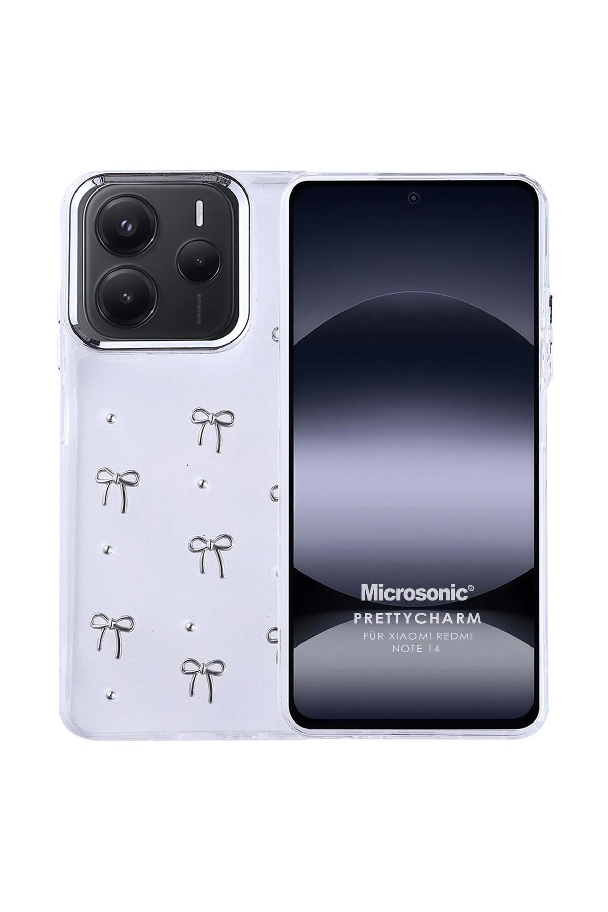 Microsonic Xiaomi Redmi Note 14 4G Kılıf PrettyCharm Bow