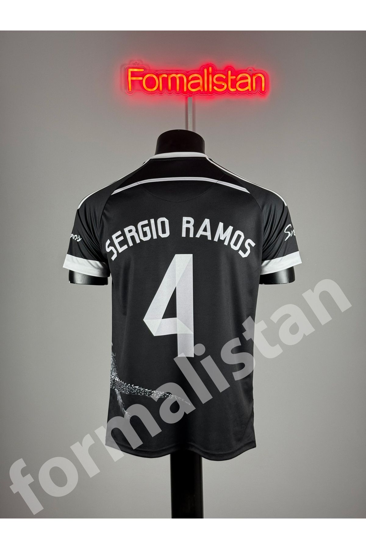 Quaxram Rê.al-Mâd.rid Sergio Ramos Forması - Siyah Dragon1