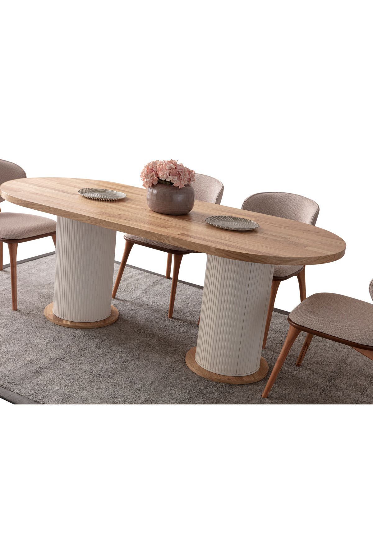 Home Rubra Yemek Masası Takımı 4 Kişilik Takım