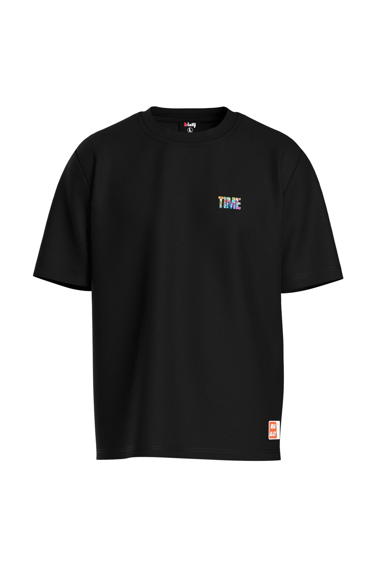 BLAZY TIME BASKILI OVERSİZE T-SHIRT