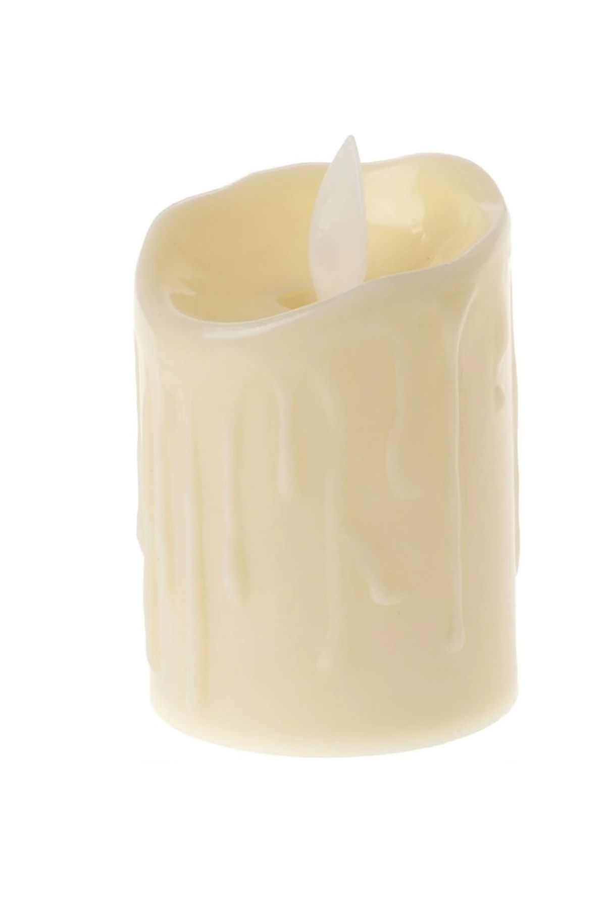 MR RZN STORE Alevli Led Mum Hareketli Alev Görünümlü Dekoratif Mum - 9Cm