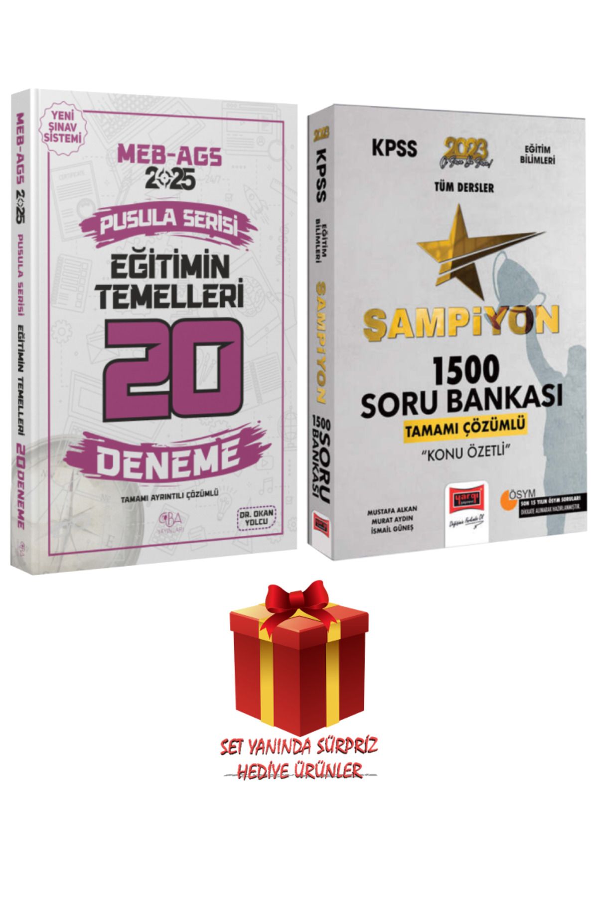 CBA Akademi 2025 MEB-AGS Pusula Serisi Eğitimin Temelleri 20 Deneme+Tüm Dersler Şampiyon Konu Özeti Soru Bankası