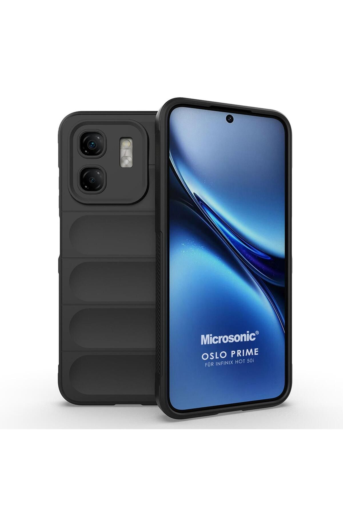 Microsonic Infinix Hot 50i Kılıf Oslo Prime Siyah