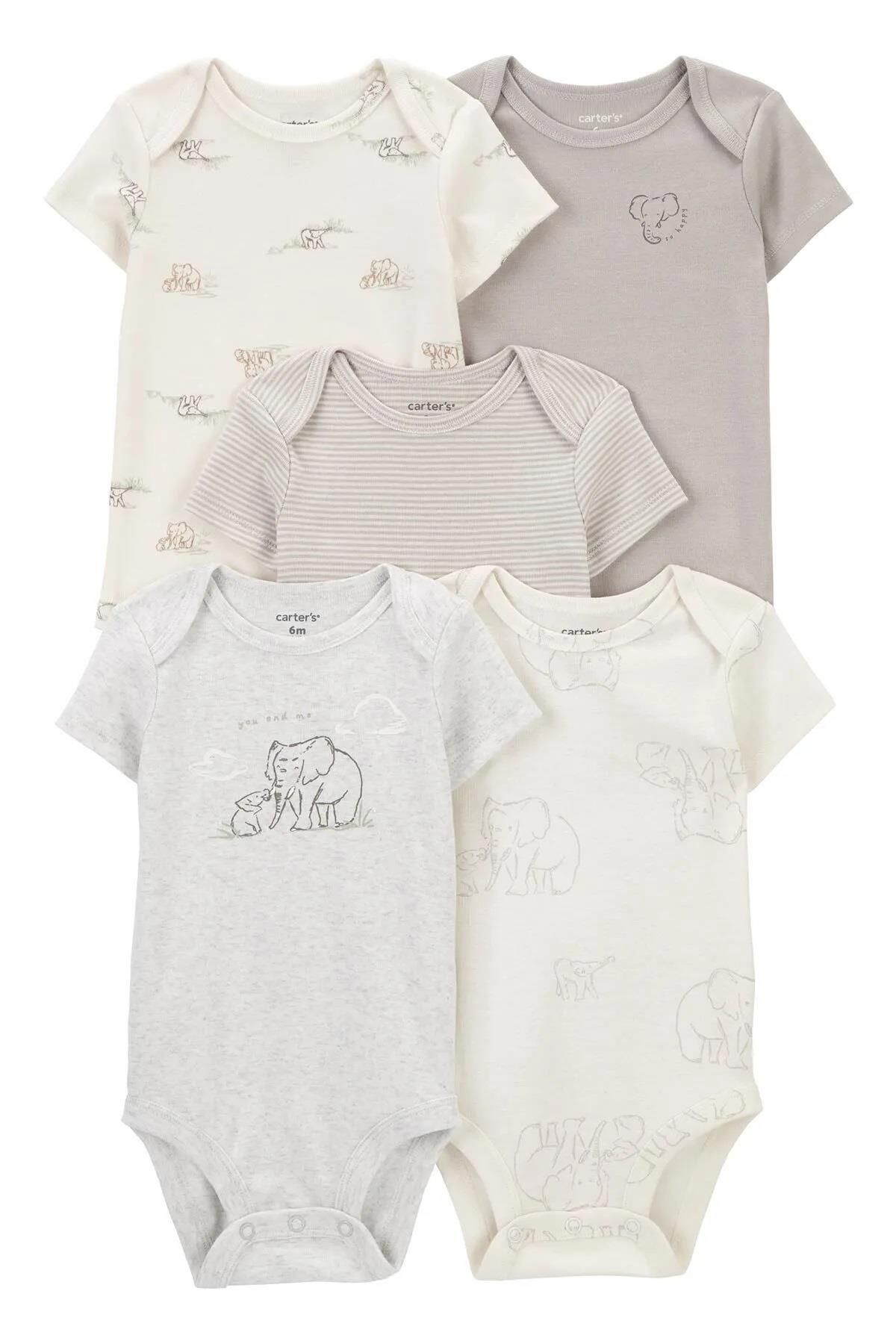 Carter's Bebek Body Set Kısa Kollu 5'li Paket