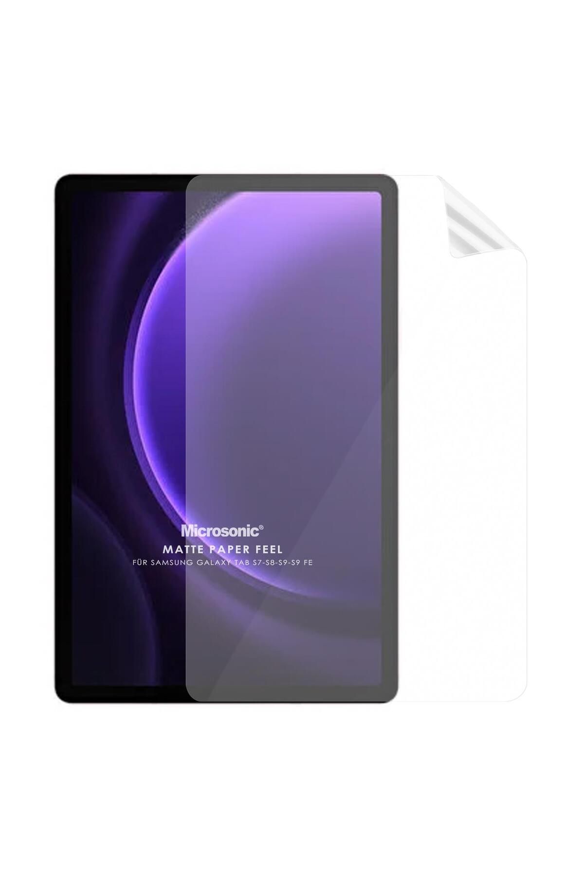 Microsonic Samsung Galaxy Tab S10 FE Plus Paper Feel Kağıt Dokulu Mat Ekran Koruyucu