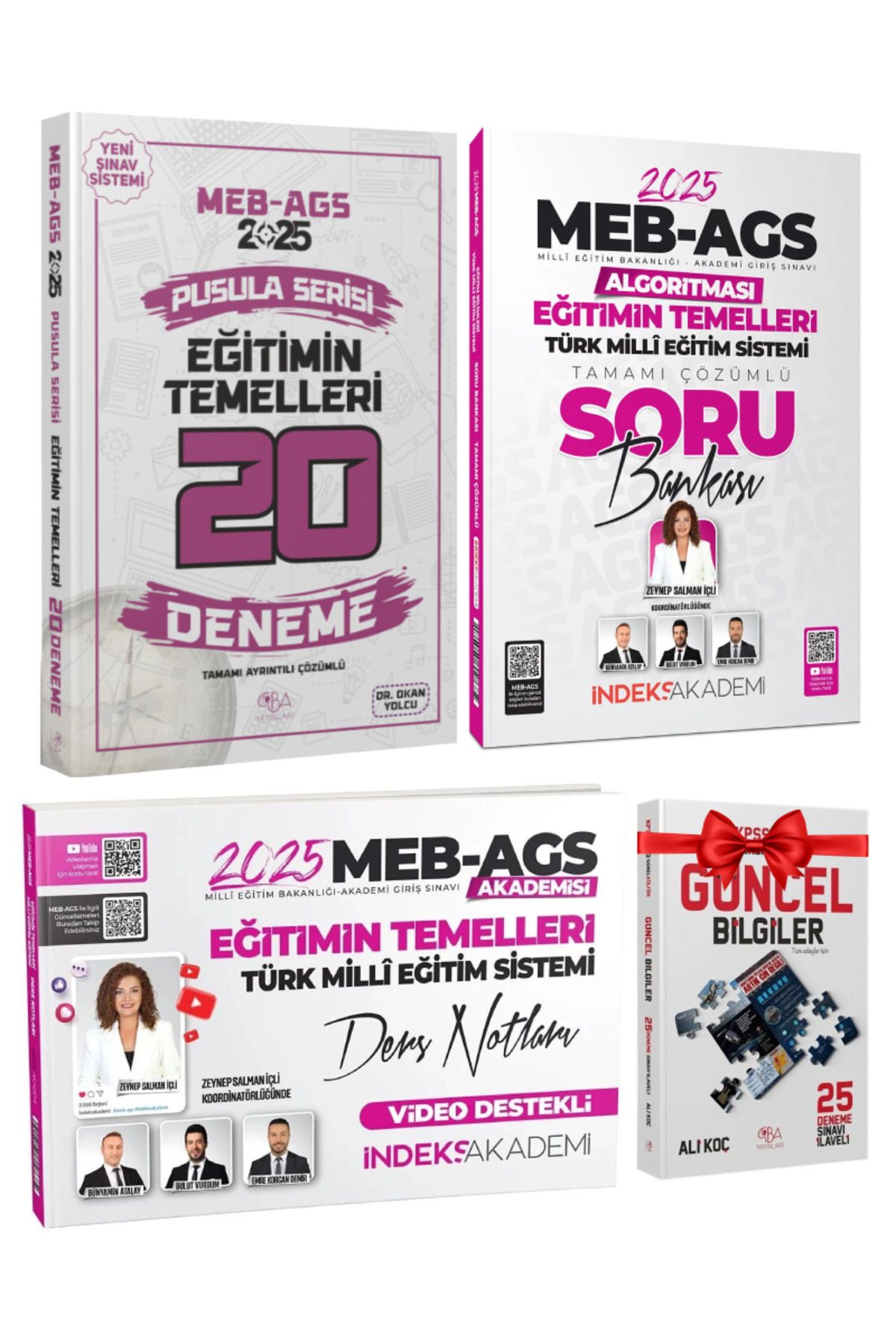 CBA Akademi MEB AGS Pusula Serisi Eğitimin Temelleri 20 Deneme+ İndeks Zeynep Salman Soru Bankası + Ders Notları
