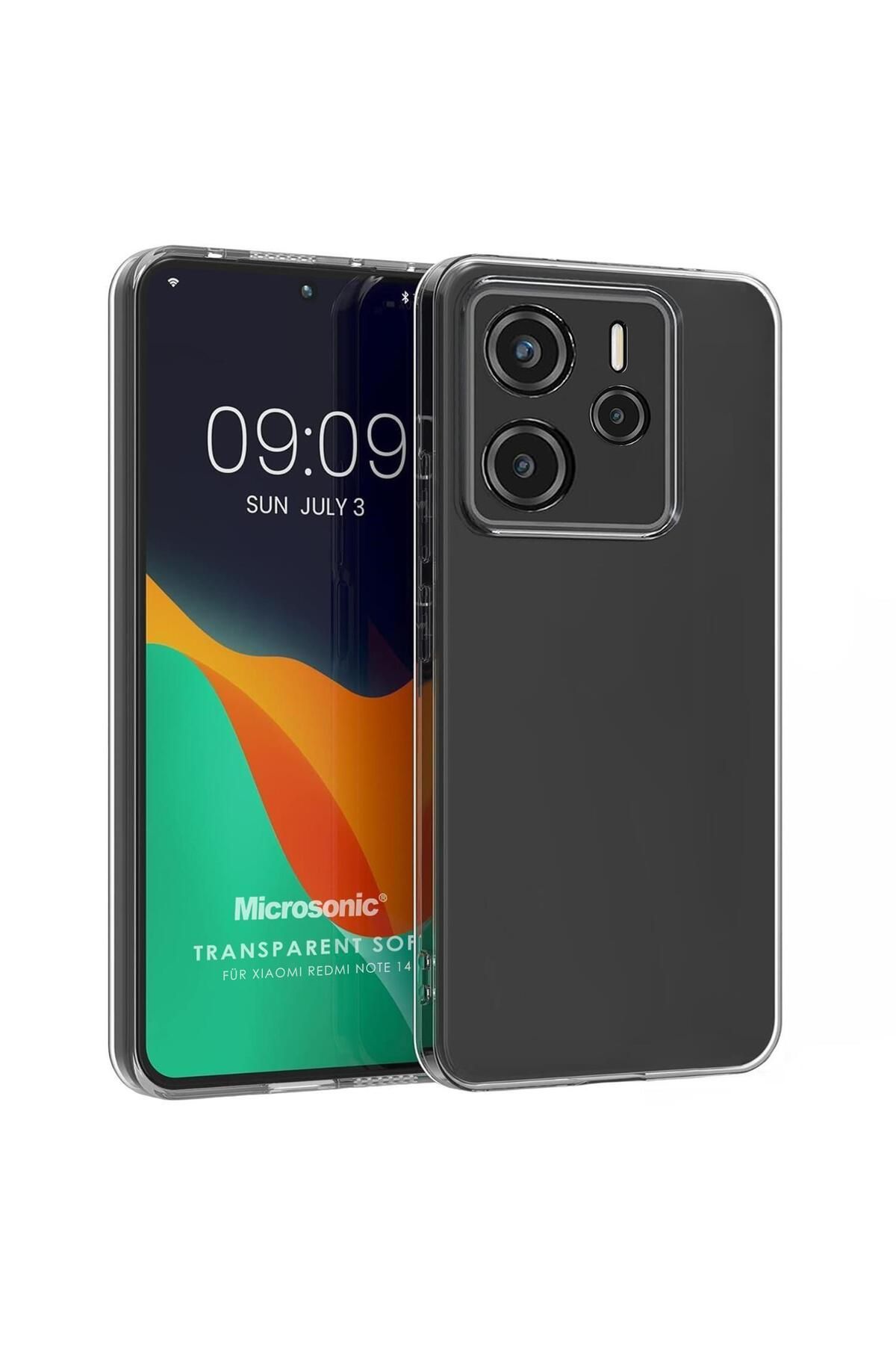 Microsonic Xiaomi Redmi Note 14 4G Kılıf Transparent Soft Şeffaf