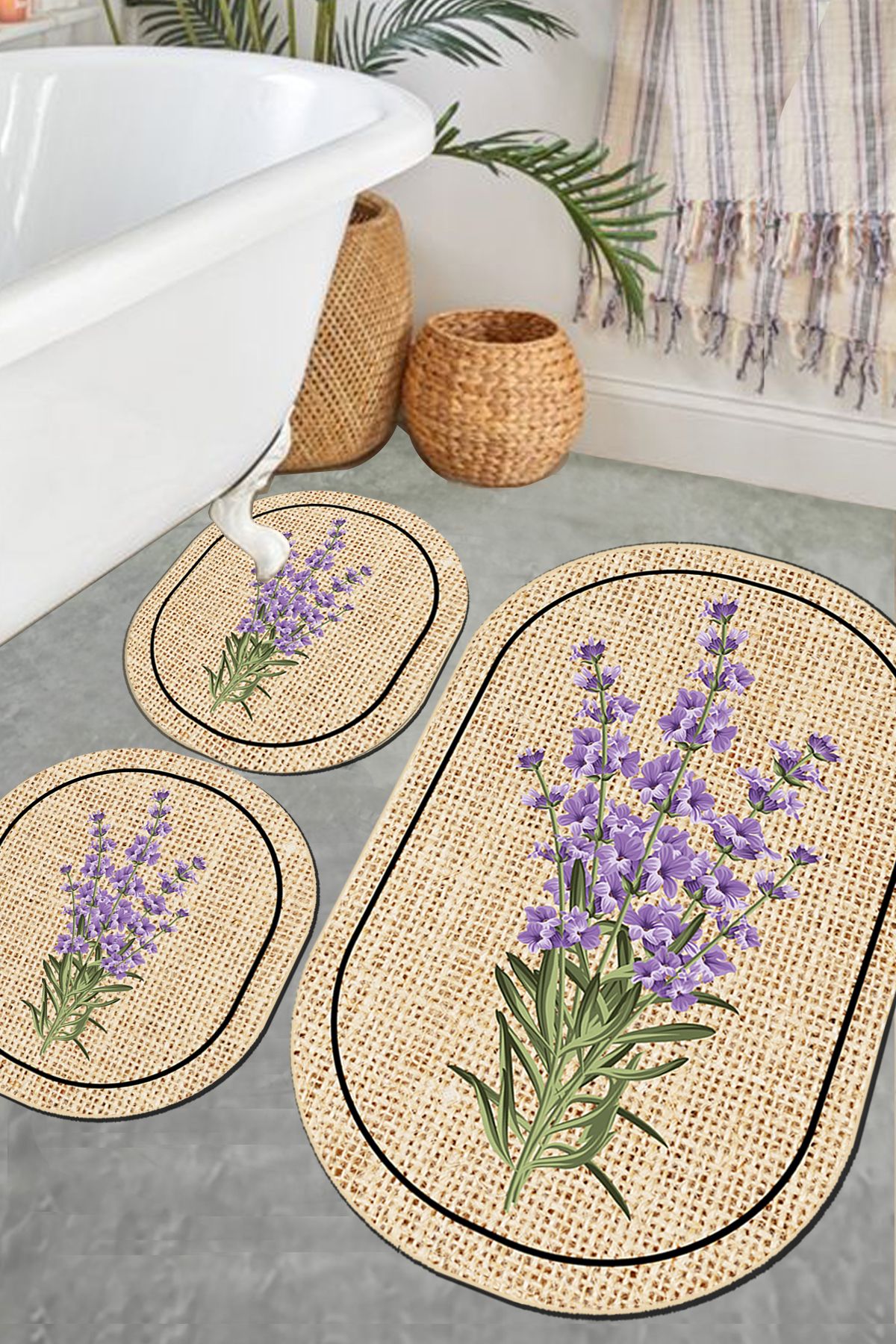 Iromika Home Lave 3 Lü Set Banyo Paspası Djt