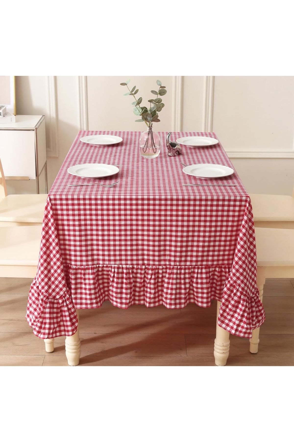 eyma home Pitikare fırfırlı masa örtüsü