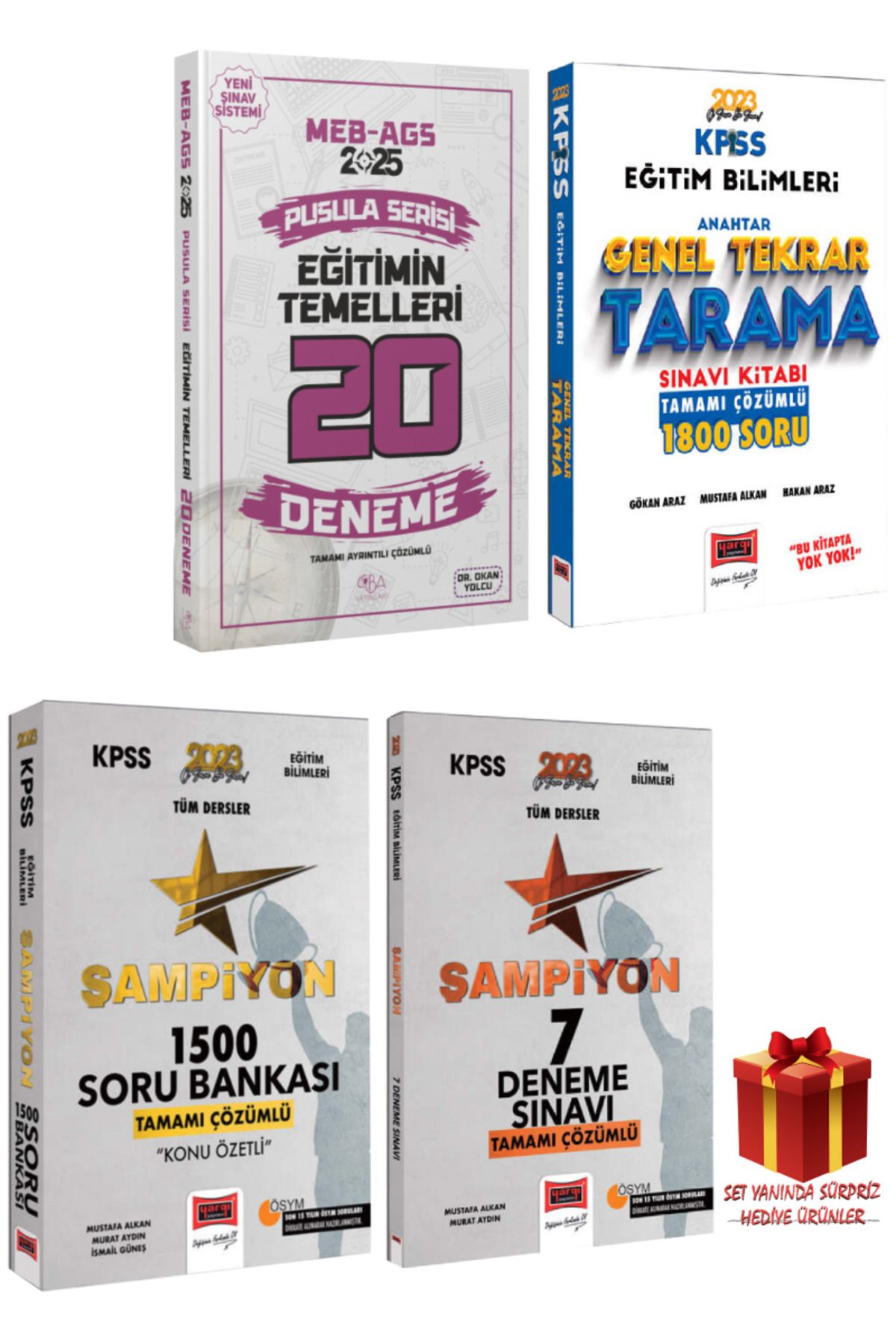CBA Akademi 2025 MEB-AGS Eğitimin Temelleri 20 Deneme+Genel Tekrar Tarama Sınavı+Tüm Dersler Soru Bankası+Deneme