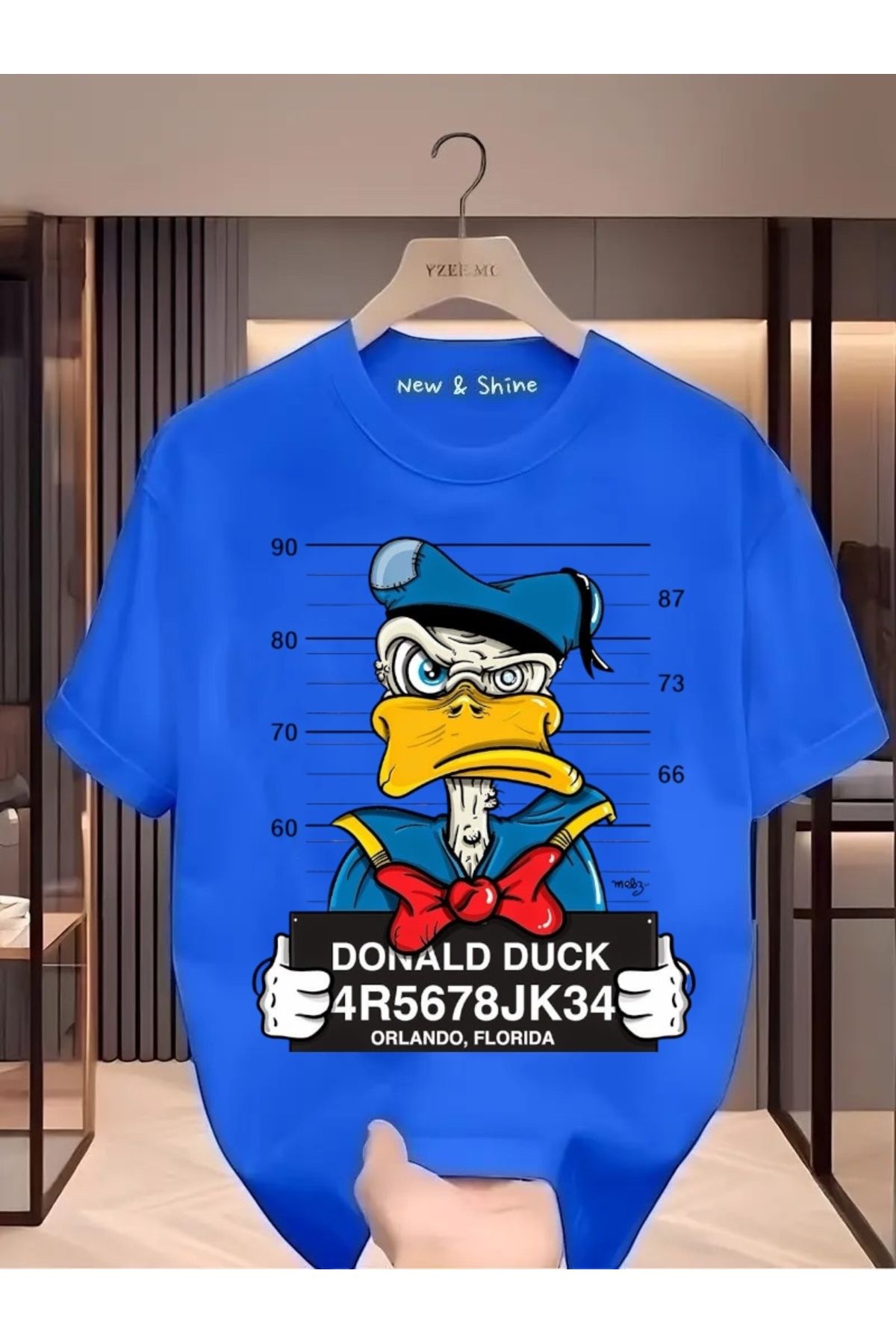 New Shine Donald Duck Baskılı Oversize T-Shirt