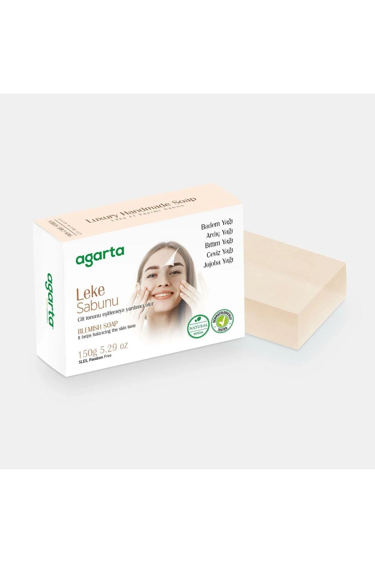 Easy Tedarik Agarta Cilt Bakım Sabunu 150 Gr Leke