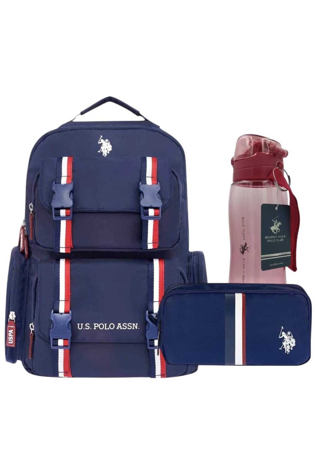 U.S. Polo Assn. U.s. Polo Assn. Sırt Çantası , U.S. Polo Assn. Kalem Çantası - Suluk & Matara Hediyeli