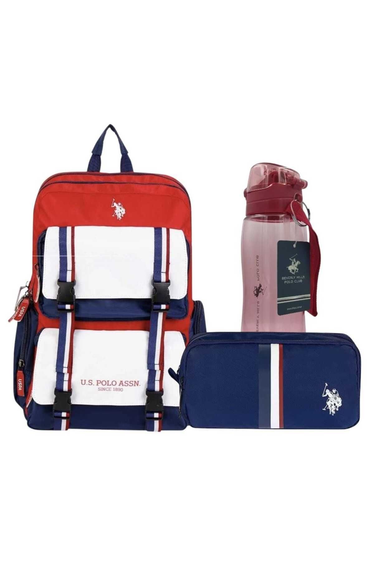 U.S. Polo Assn. U.s. Polo Assn. Sırt Çantası , U.S. Polo Assn. Kalem Çantası - Suluk & Matara Hediyeli
