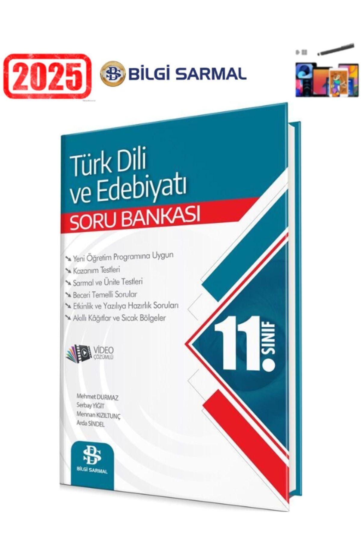 Bilgi Sarmal Yayınları Güncel 11.Sınıf Türk Dili Edebiyatı Video Çözümlü Soru Bankası+Android Kalem