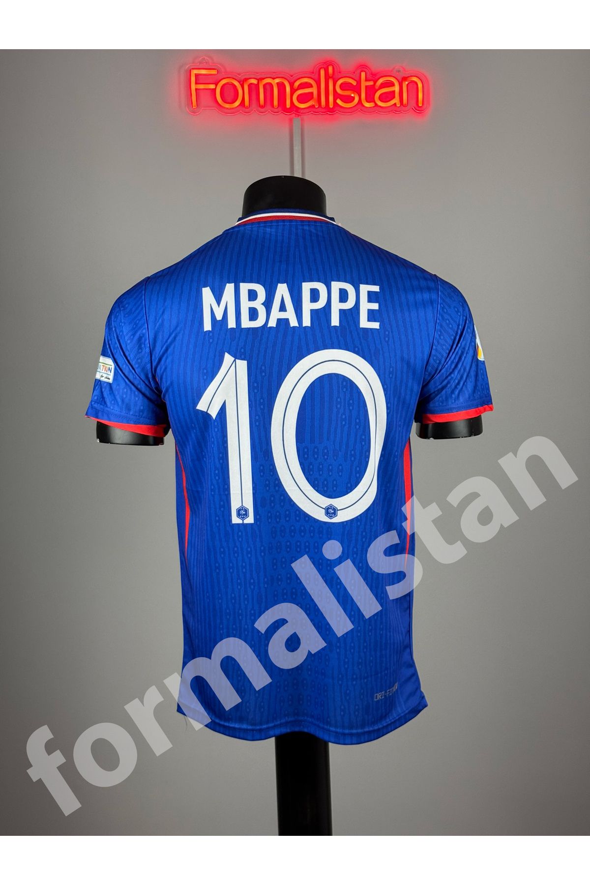 Quaxram Fransa Mbappe Milli Takım Futbol Forması - BLUE