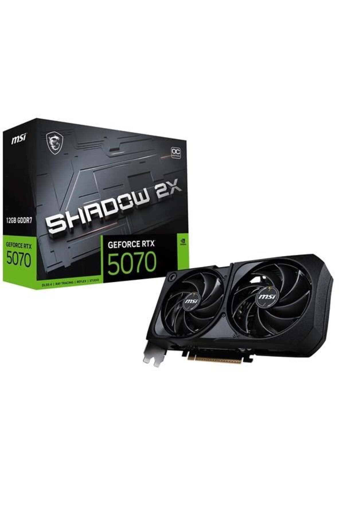 MSI Rtx5070 12gb Shadow 2x Oc 12g Gddr7 256bit Hdmı Dp Pcıe 5.0