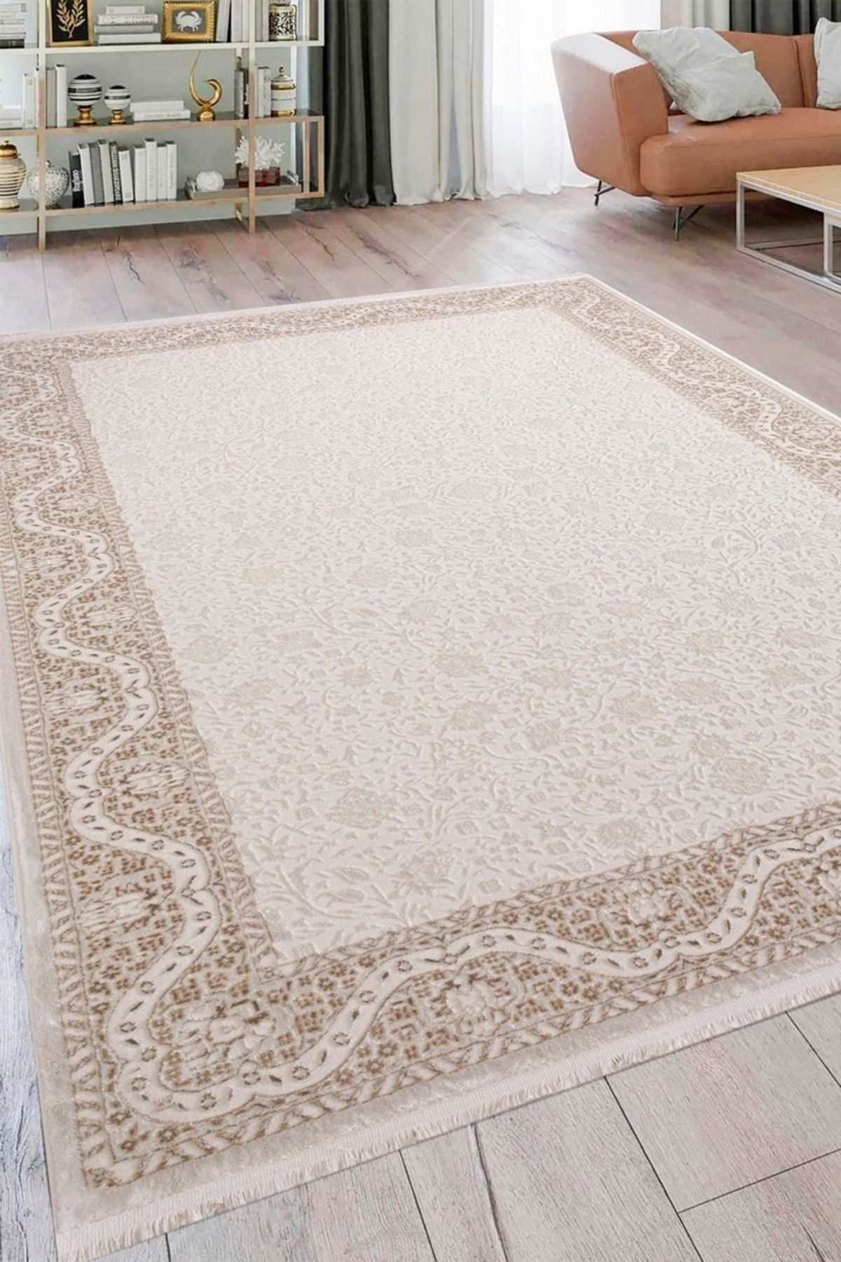 Alpina Home Venüs Krem Yumuşak Doku Salon Oturma Odası Mutfak Çocuk Odası Halısı