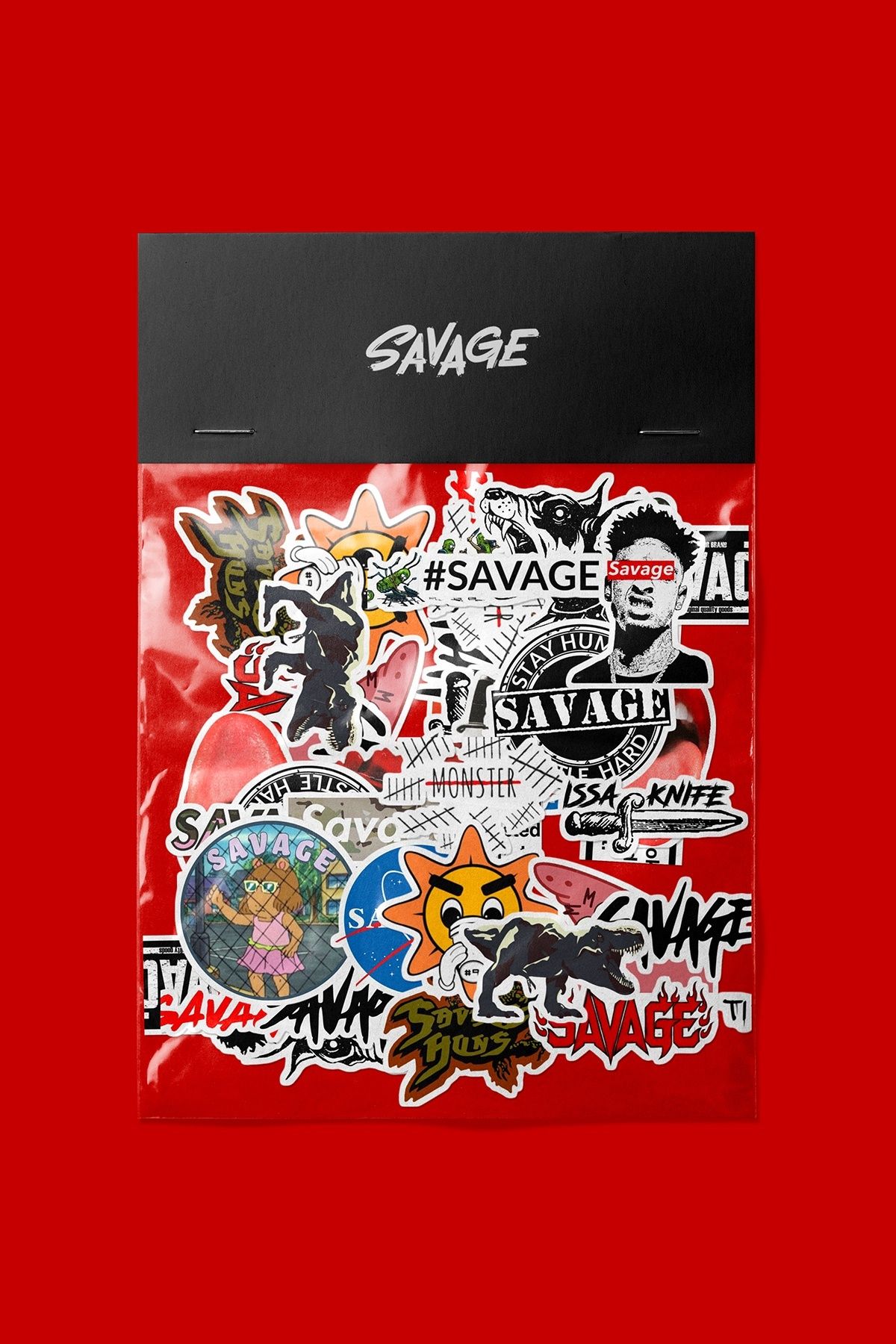 dadi ramba Savage Sticker paketi -Bullet Journal- Ajanda -Laptop Etiket Çıkartma