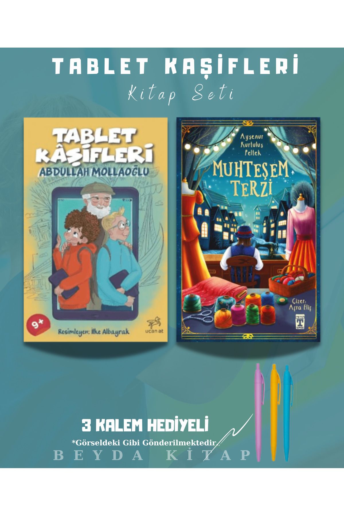 Bilge Kültür Sanat Tablet Kaşifleri - Muhteşem Terzi - Abdullah Mollaoğlu - Kitap Seti - Kalem Hediyeli