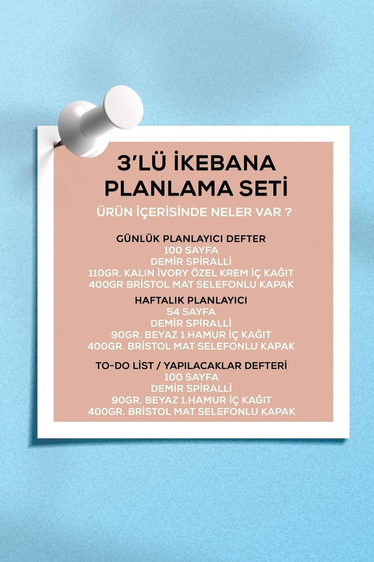 Apeirona-3 Separate Special Item Planning Sets - Daily & Weekly Planner, Ikebana and Todo List 4