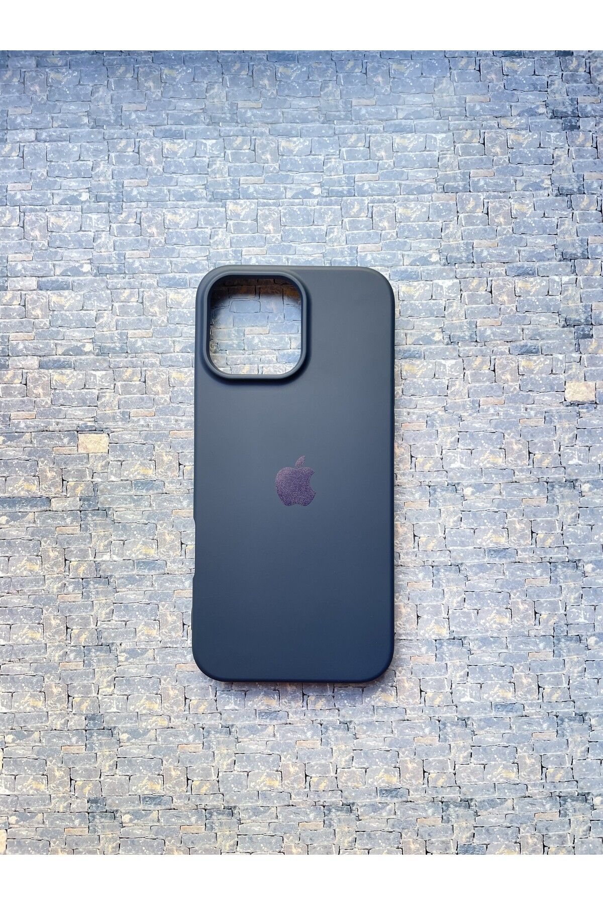 BCNCASE İphone14Pro Logolu Telefon Kılıfı Yumuşak Silikon Kauçuk İçi Kadife Ince Kılıf ÇizilmezDayanıklı