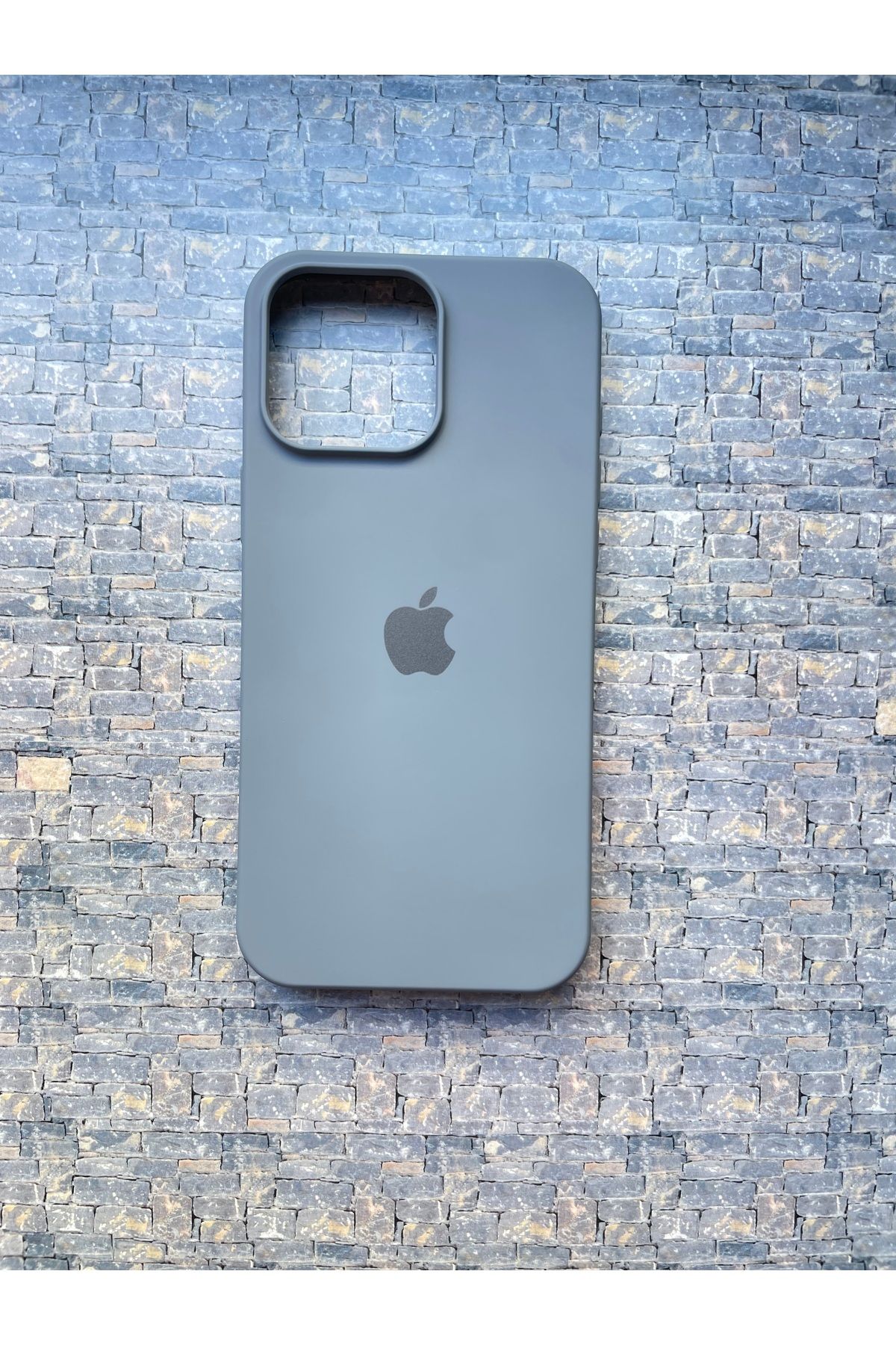 BCNCASE İphone14 PLUS Logolu Telefon Kılıfı Yumuşak Silikon Kauçuk İçi Kadife Ince Kılıf ÇizilmezDayanıklı