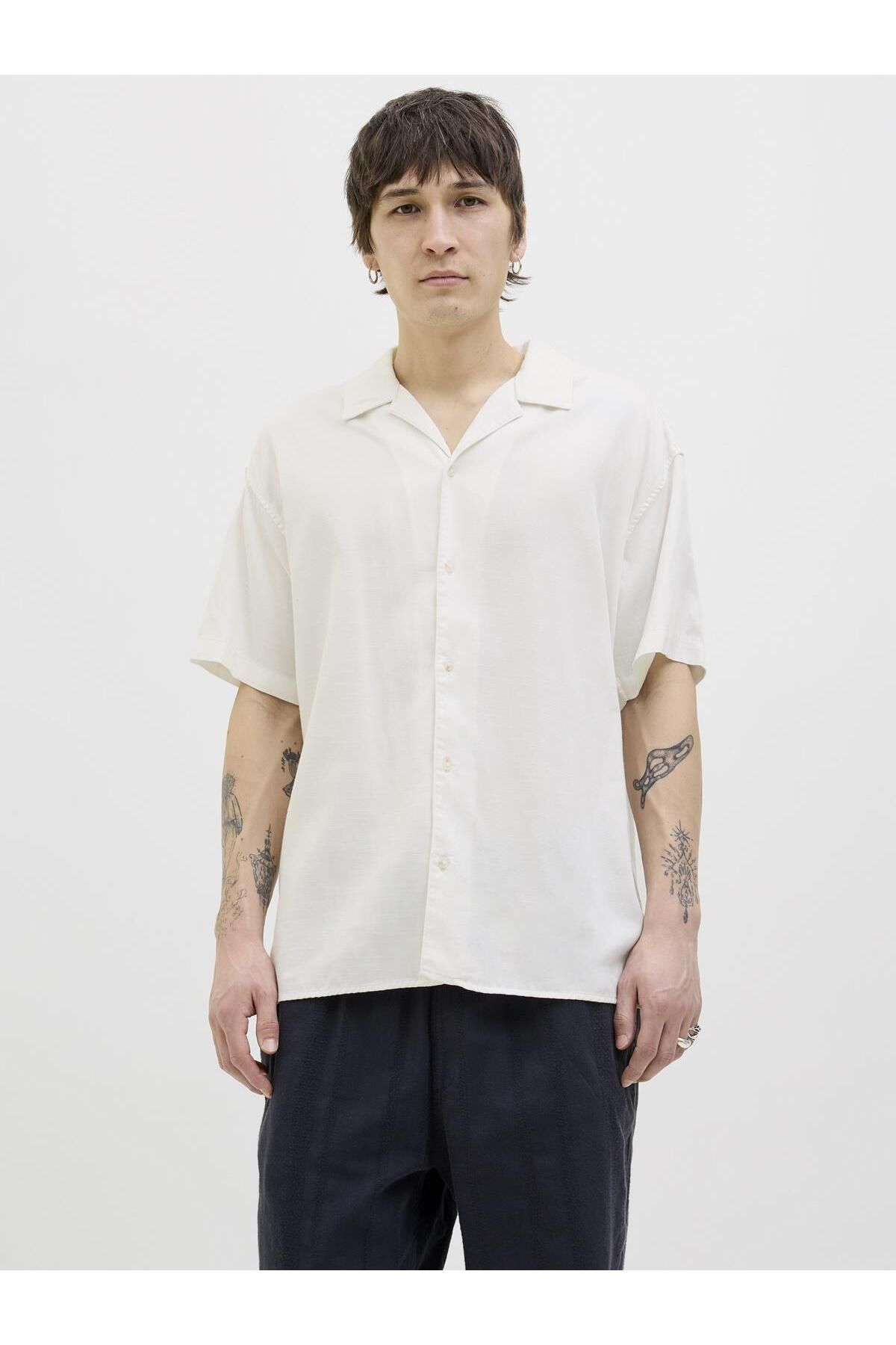 Jack & Jones JPRCCANDREW Kısa Kollu Resort Gömlek – Tatil ve Günlük Kullanım İçin