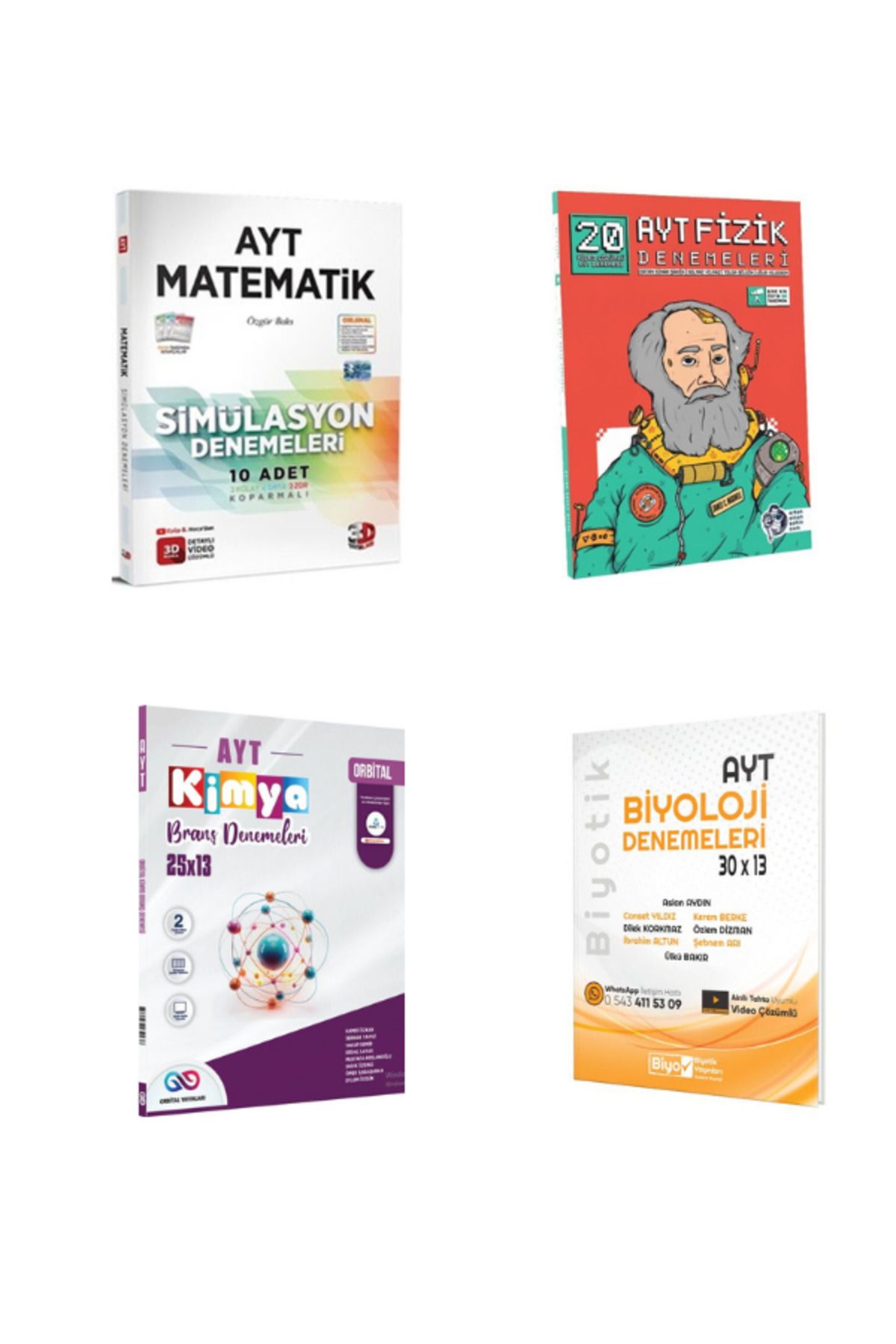 Yargı Yayınları 2025 3d ayt matematik ertan sinan ayt fizik orbital ayt kimya ve biyotik ayt biyoloji deneme