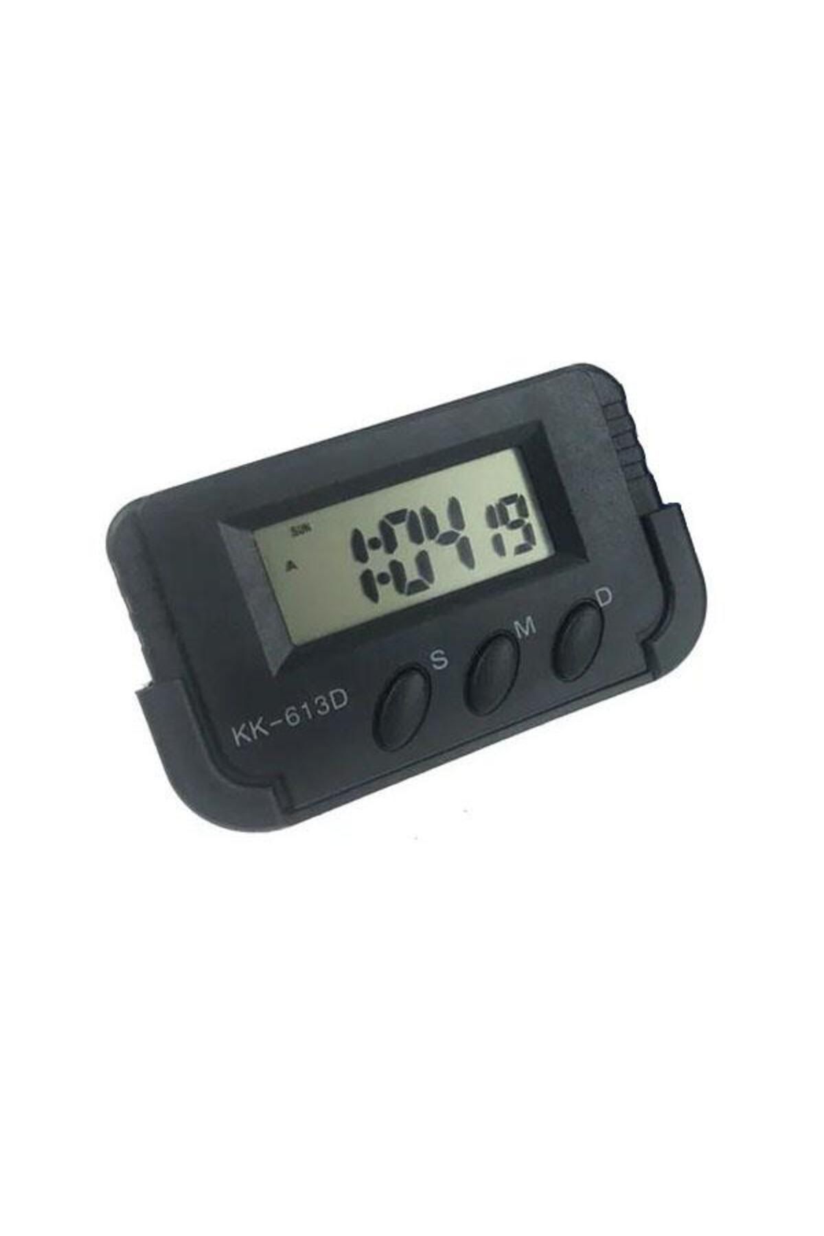 sanal trend 2 Adet KK-613D Dijital Küçük Masa Araba Saati Alarm Kronometre Öğrenci Saati