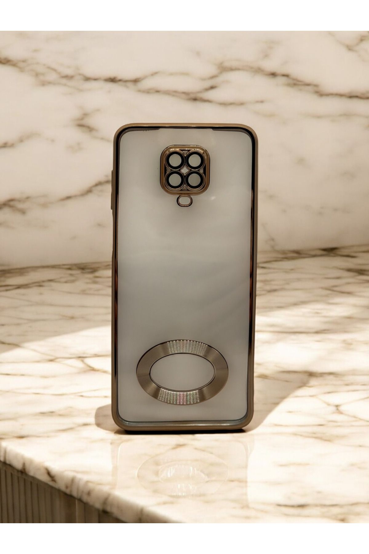 DUBİGOLD XİAOMİ REDMİ NOTE 9 PRO UYUMLU KAMERA KORUMALI LOGO GÖSTEREN OMEGA KILIF