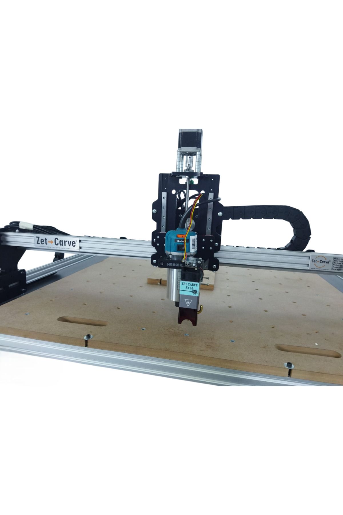 zetcarve E-Sat M5 Model Masaüstü Cnc Router ve Lazer Makinesi Yarı Demonte Sistem 2'in 1 Sistem