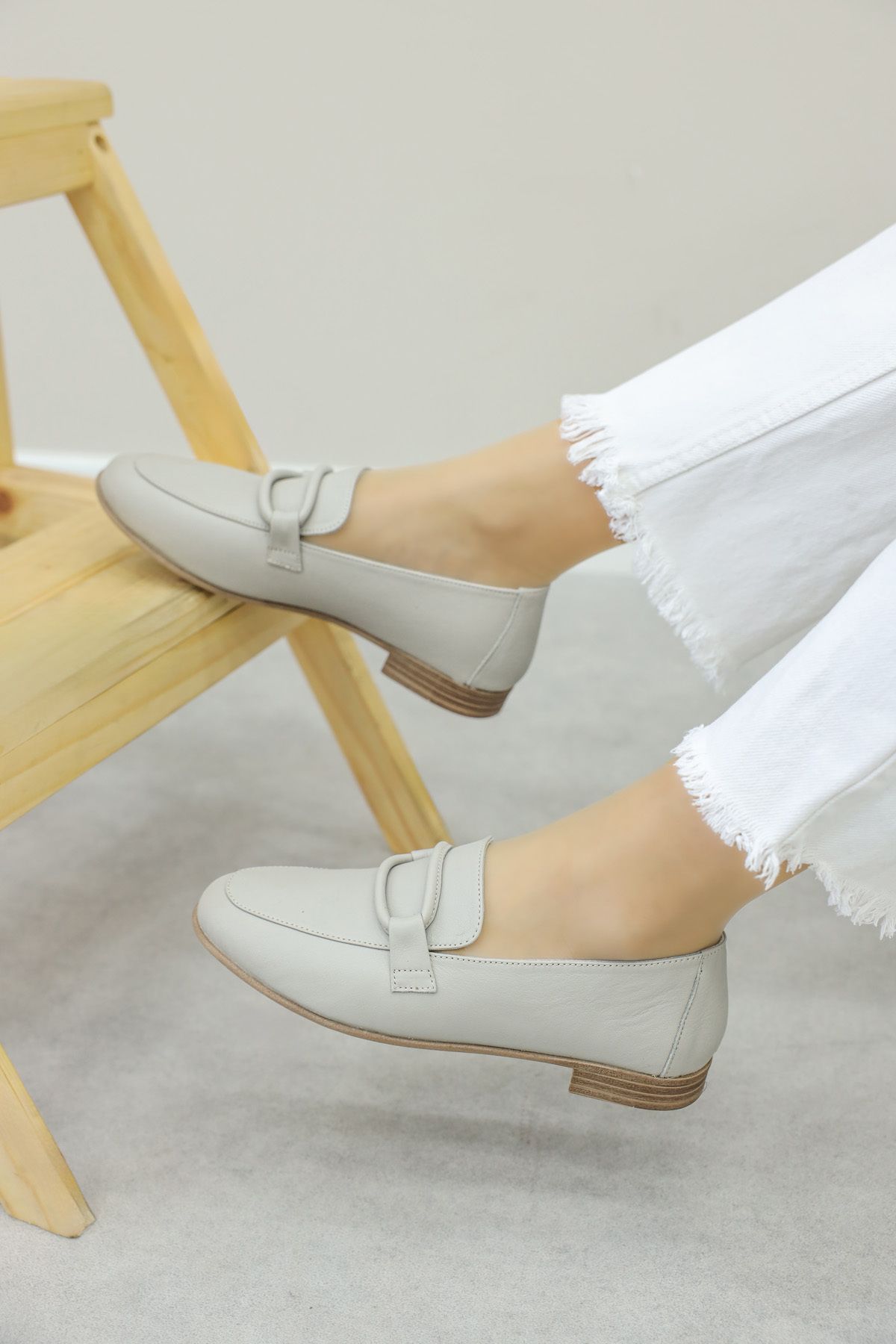 FAST STEP-Genuine Leather Women's Ballerina Shoes 657Za5000 6