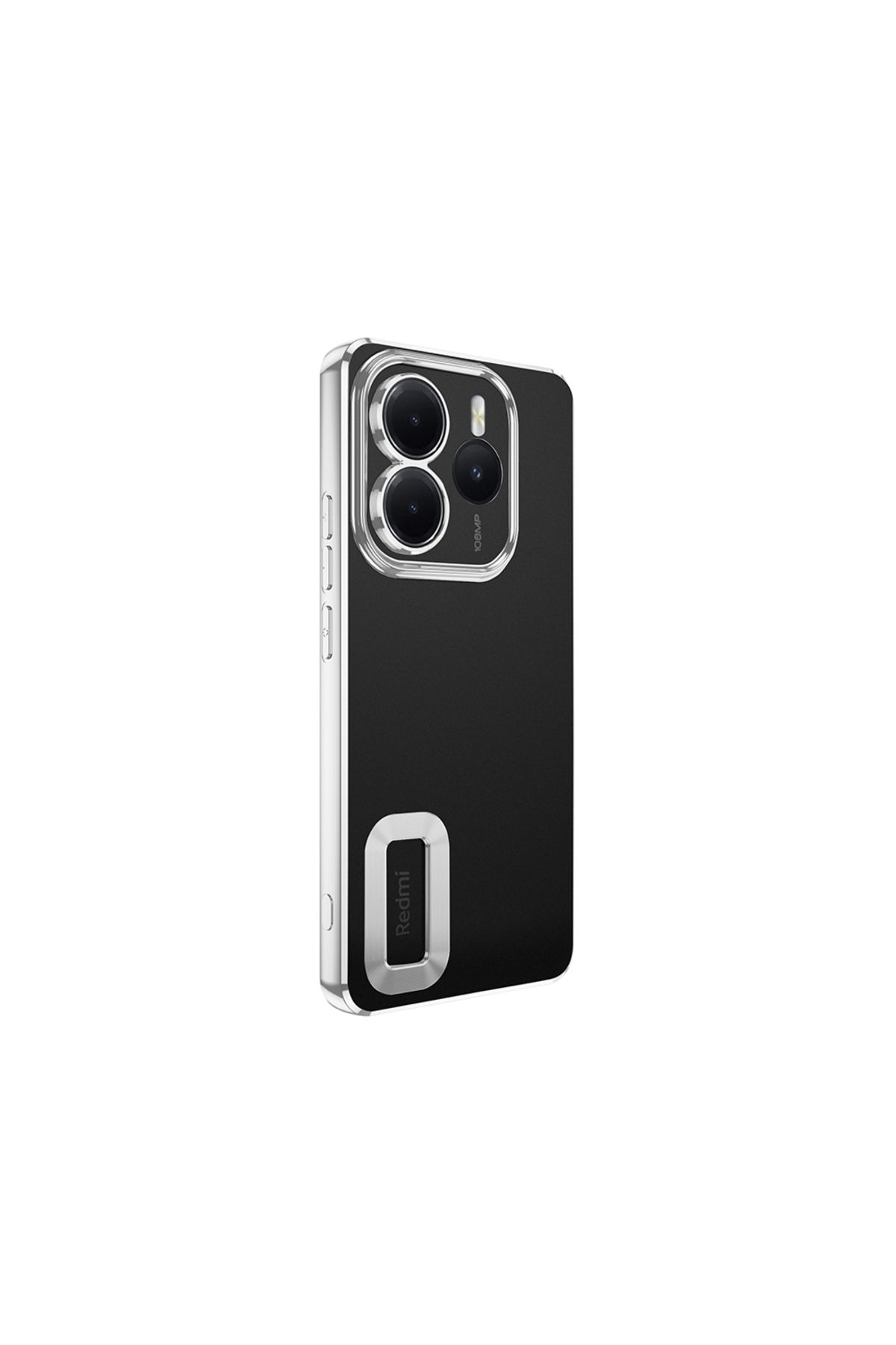Ceponya Redmi Note 14 5G Kılıf Köşeleri Renkli Şeffaf Kamera Korumalı Silikon Luxury Kapak