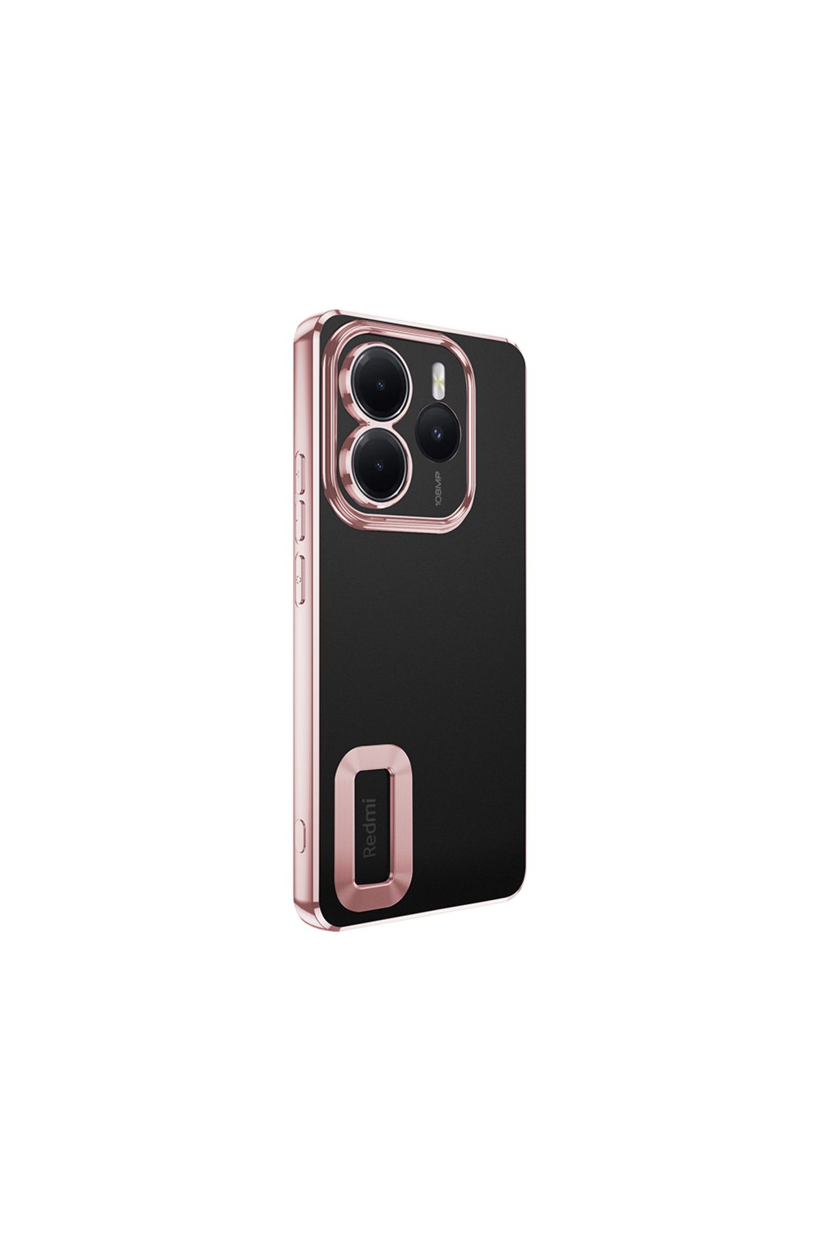 Ceponya Redmi Note 14 5G Kılıf Köşeleri Renkli Şeffaf Kamera Korumalı Silikon Luxury Kapak
