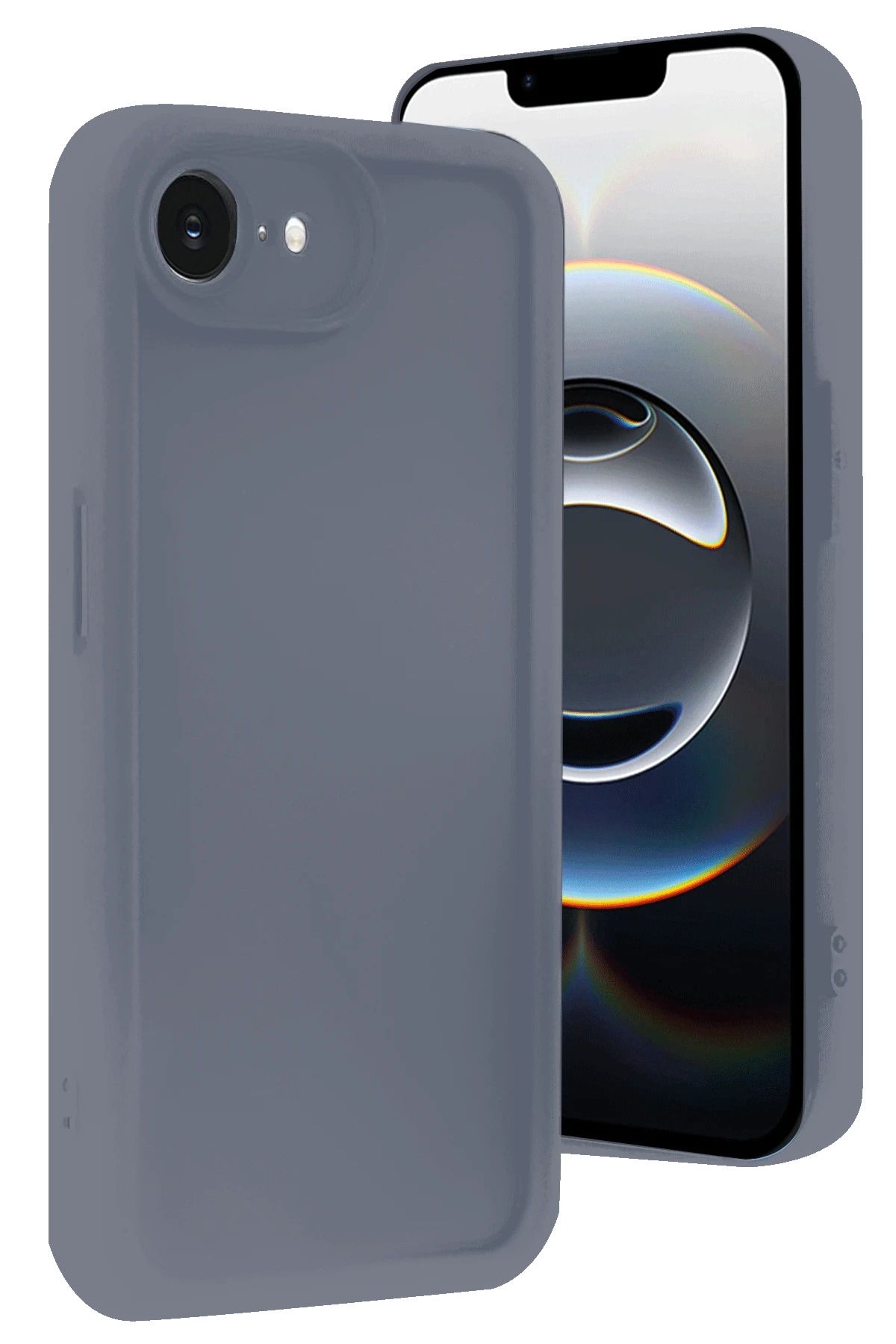 NewFace iPhone 16E Kılıf Viera Silikon - Gri MRAYD